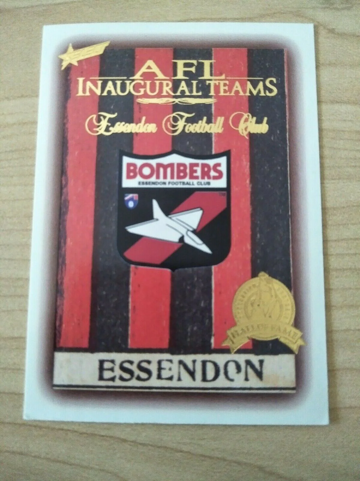 1996 Select Hall Of Fame Essendon Logo Card 104/110