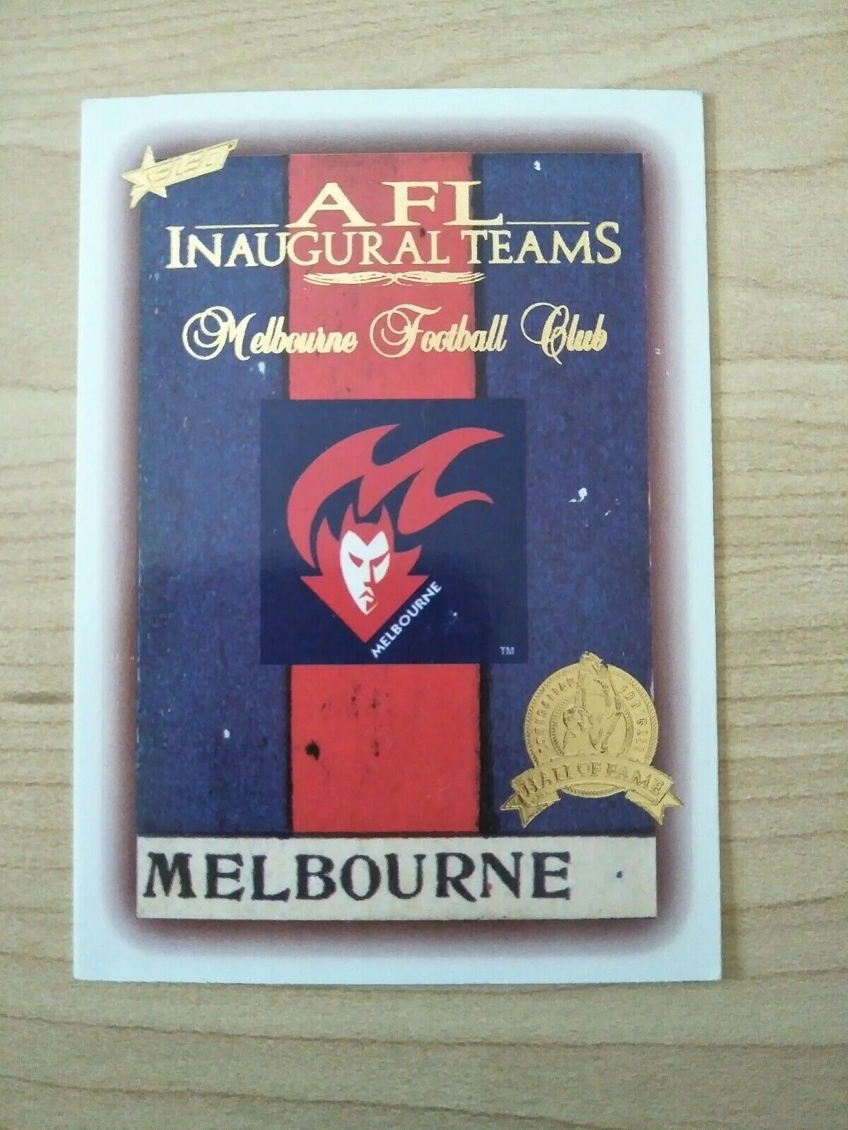 1996 Select Hall Of Fame Melbourne Logo Card 106/110