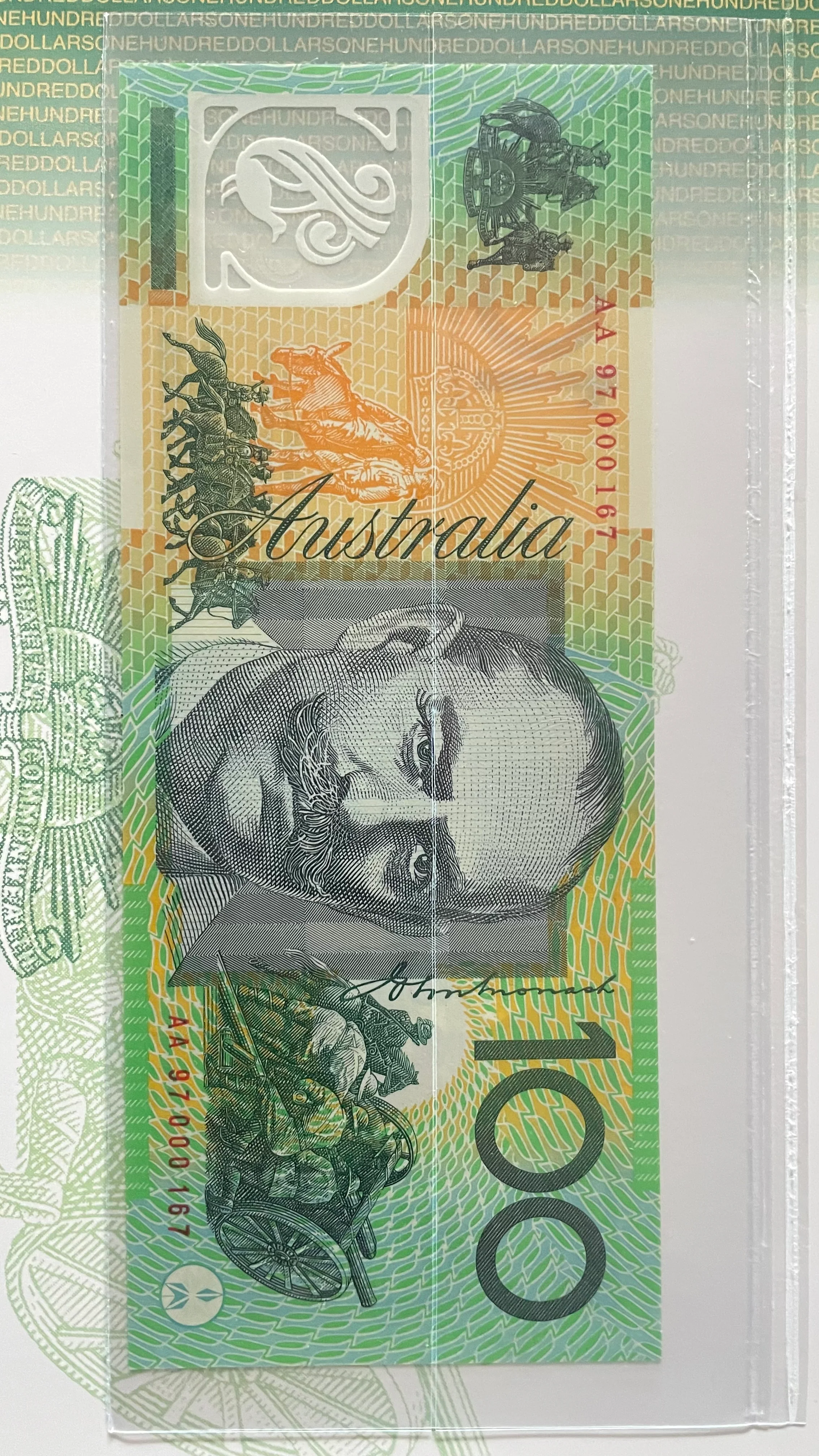 Australia 1997 $5, $10, $20, $50, $100 Banknote Premium Folders with Matching Red Serial Numbers - Image 4