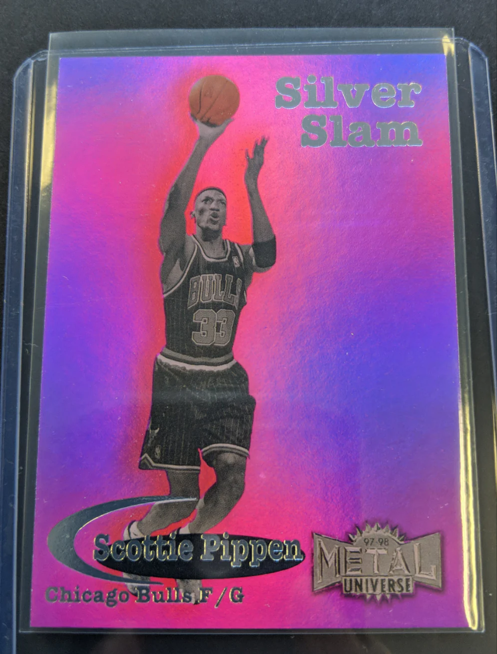 1997-98 Skybox Metal Universe Scottie Pippen NBA Basketball Card - Image 3