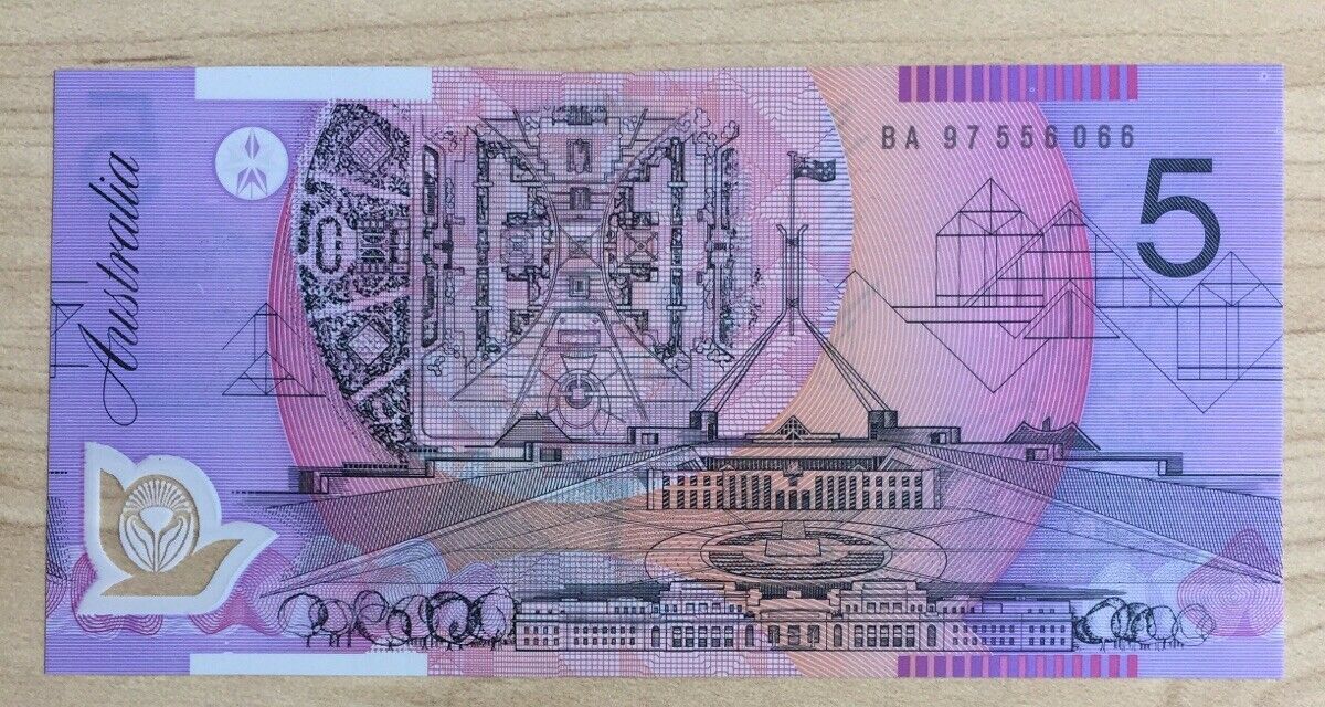 1997 R218bF Five Dollar $5 MacFarlane/Evans Uncirculated First Prefix BA97