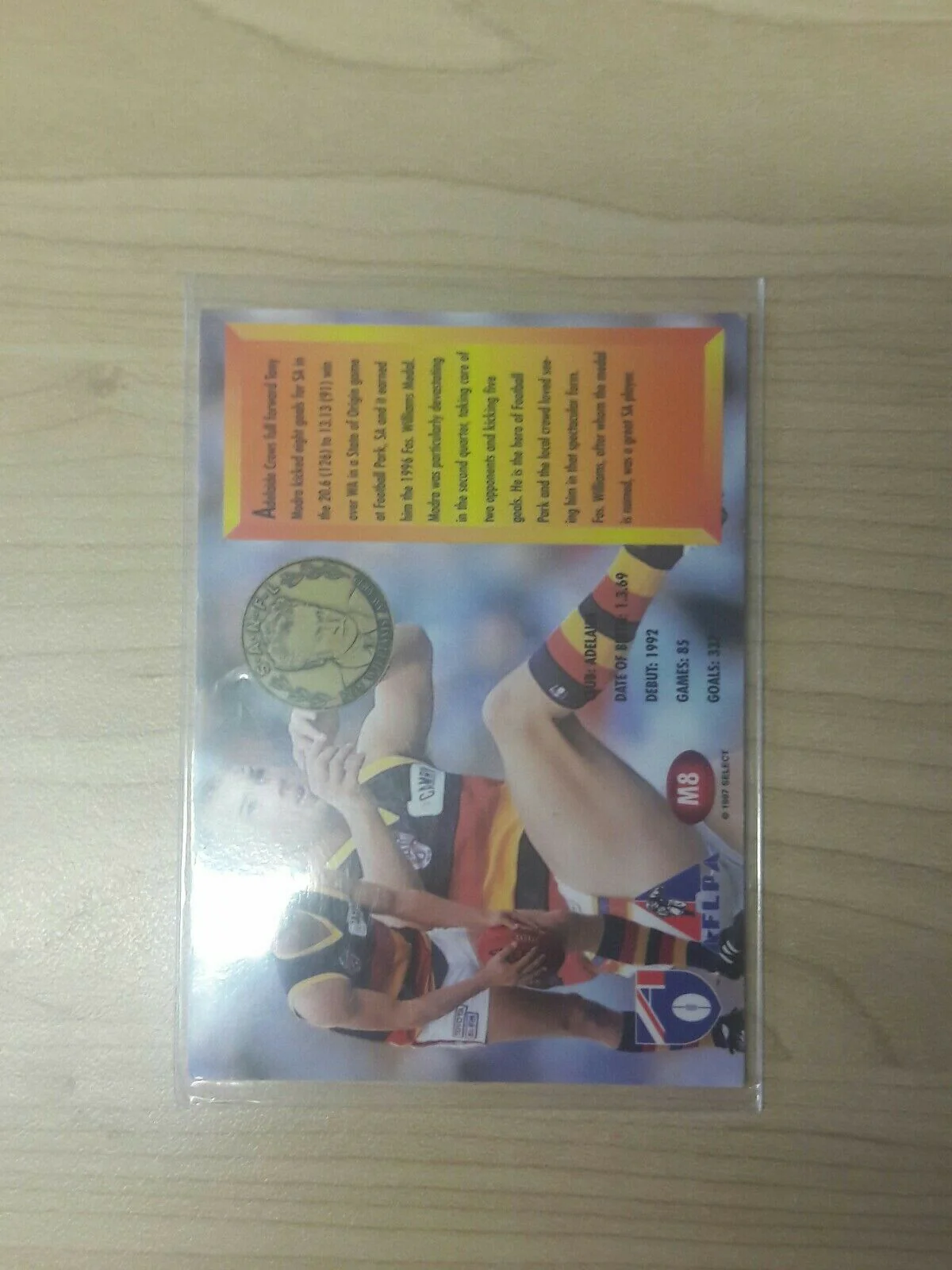 1997 Select Medal Winner Tony Modra Williams Medallist Adelaide Crows - Image 2
