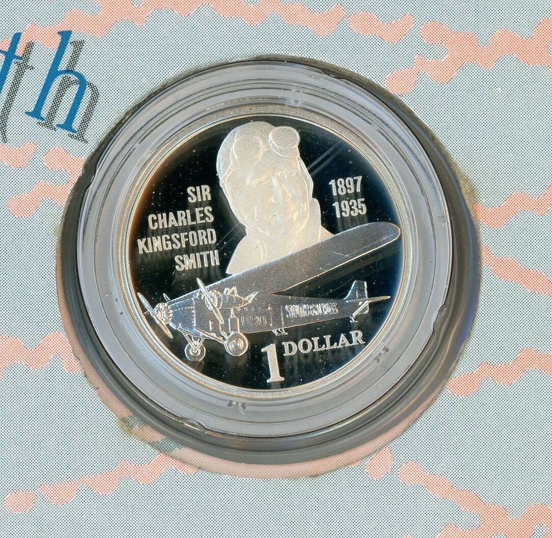 1997 SIR CHARLES KINGSFORD SMITH Silver Coin & Note Centenary Portfolio - Image 5
