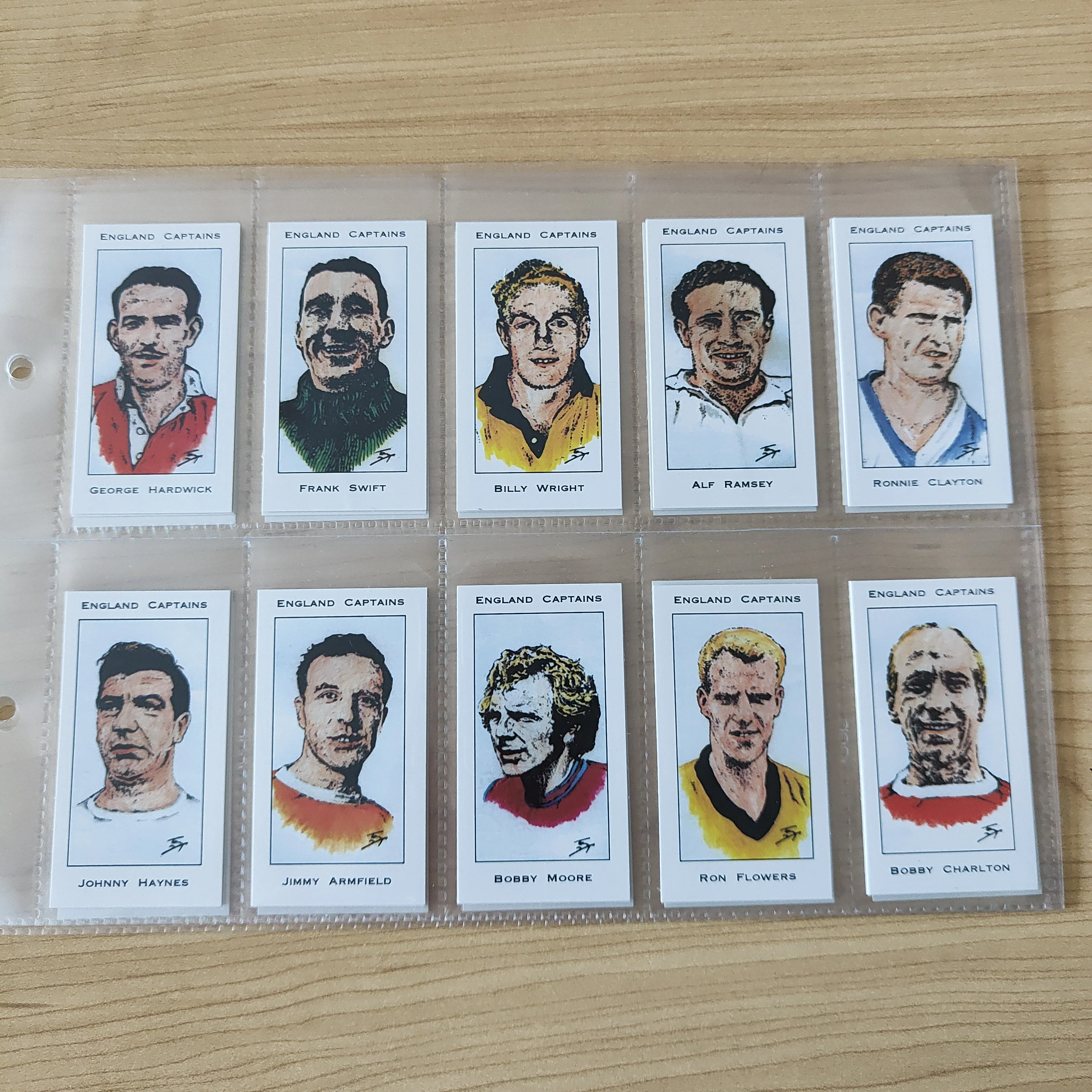 1997 Soccer West Midlands Collectors Centre England Captains Complete Set of 30 Cigarette Cards