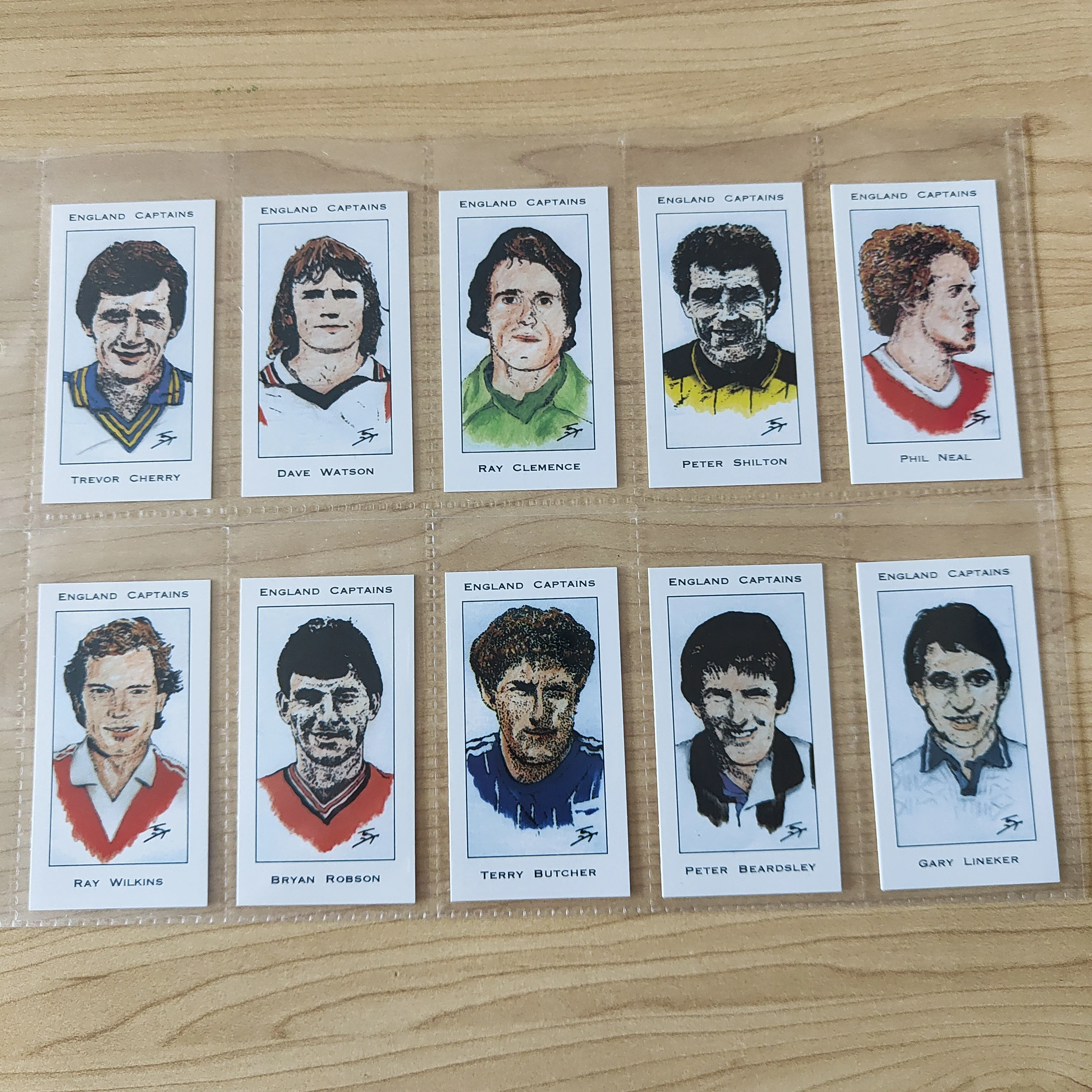 1997 Soccer West Midlands Collectors Centre England Captains Complete Set of 30 Cigarette Cards - Image 5