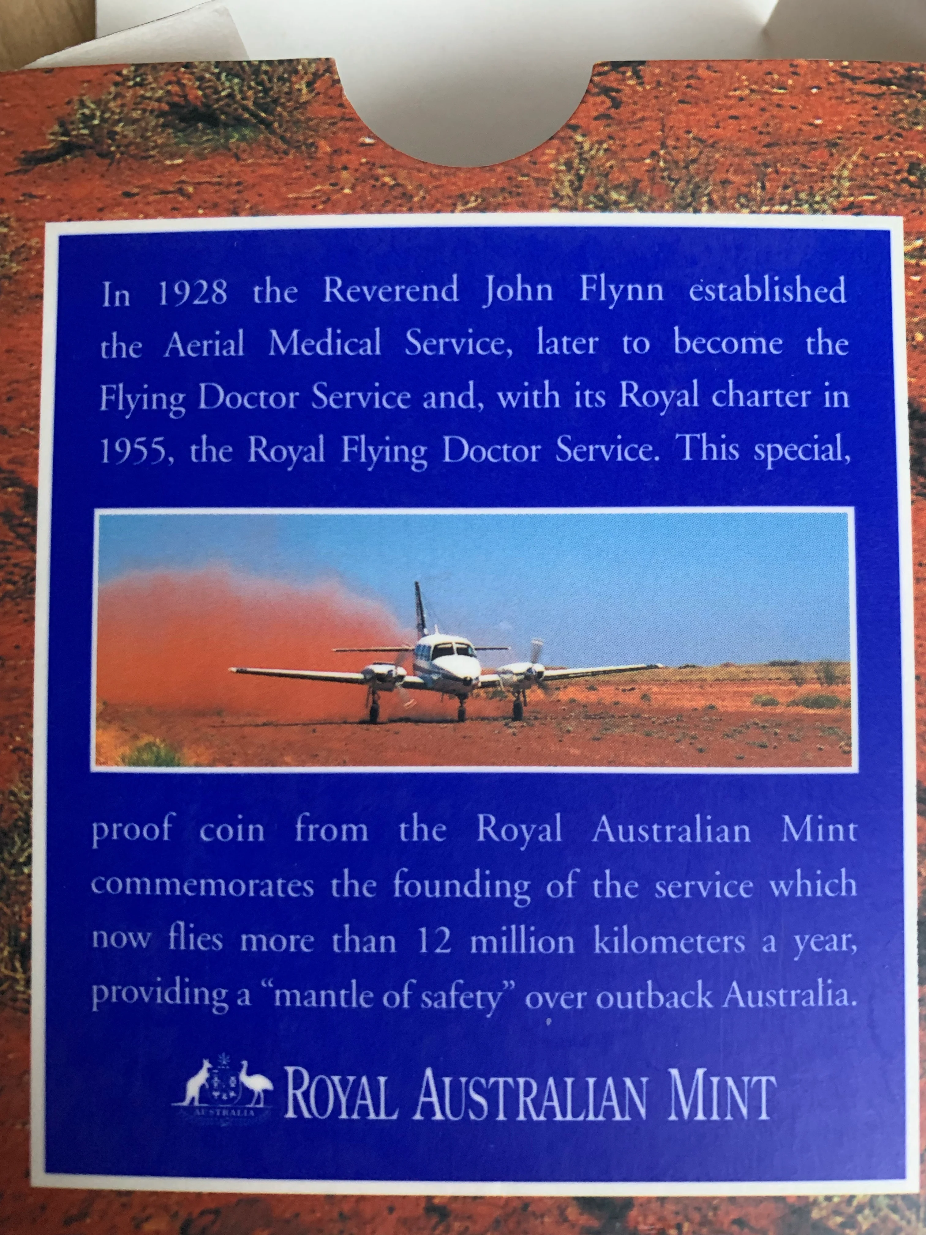 Australia 1998 Royal Australian Mint Royal Flying Doctor $5 Proof Coin - Image 4
