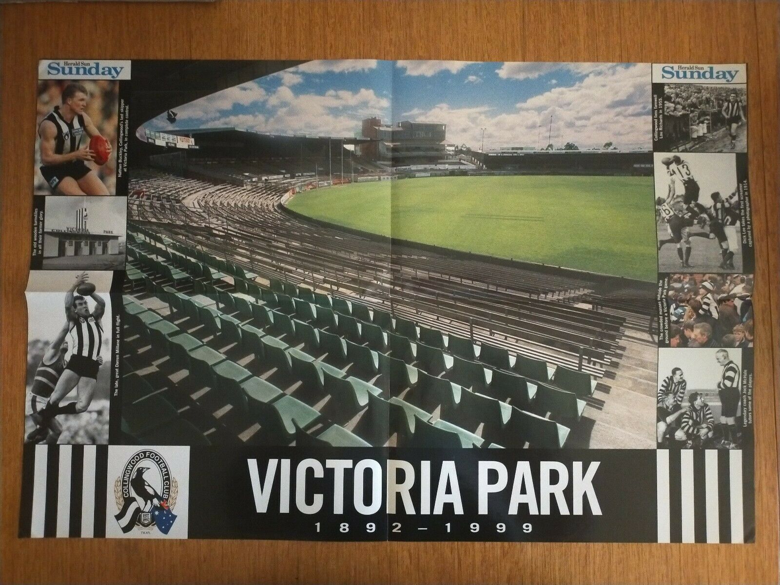 1999 Collingwood Football Club Last Game At Victoria Park Memorabilia Inc Poster - Image 12