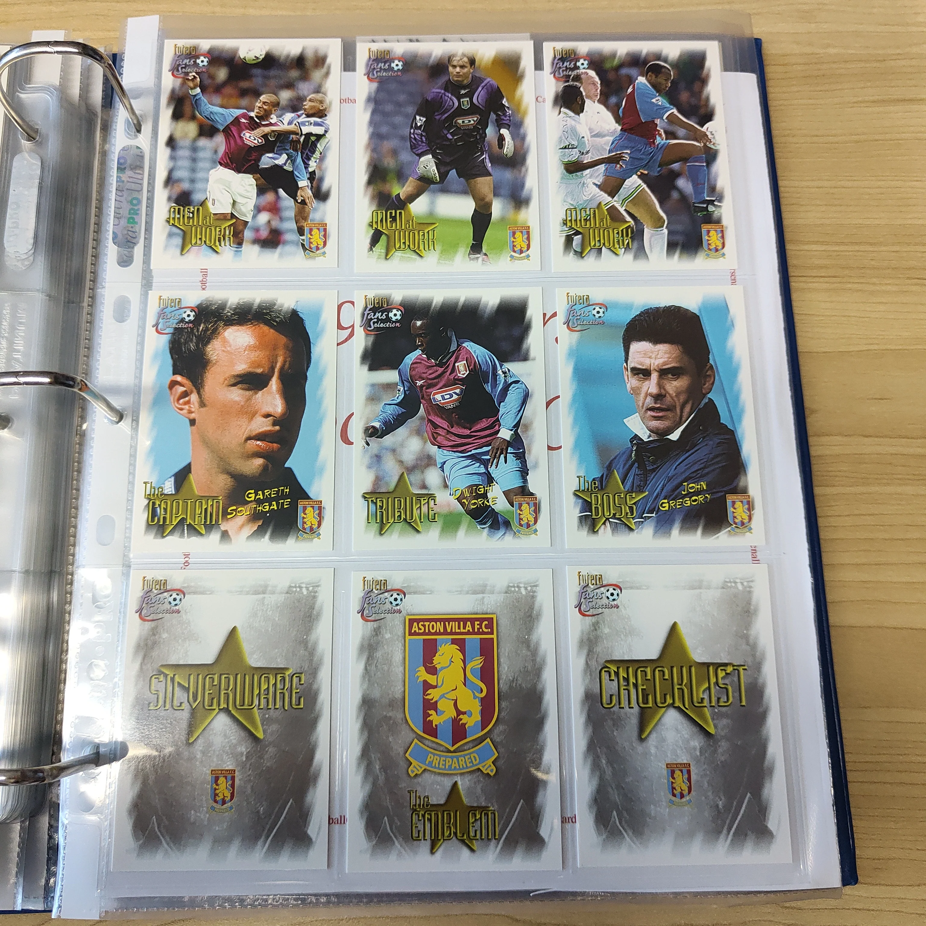 1999 Futera Fans Selection Aston Villa Team Set of Soccer Cards - Image 9