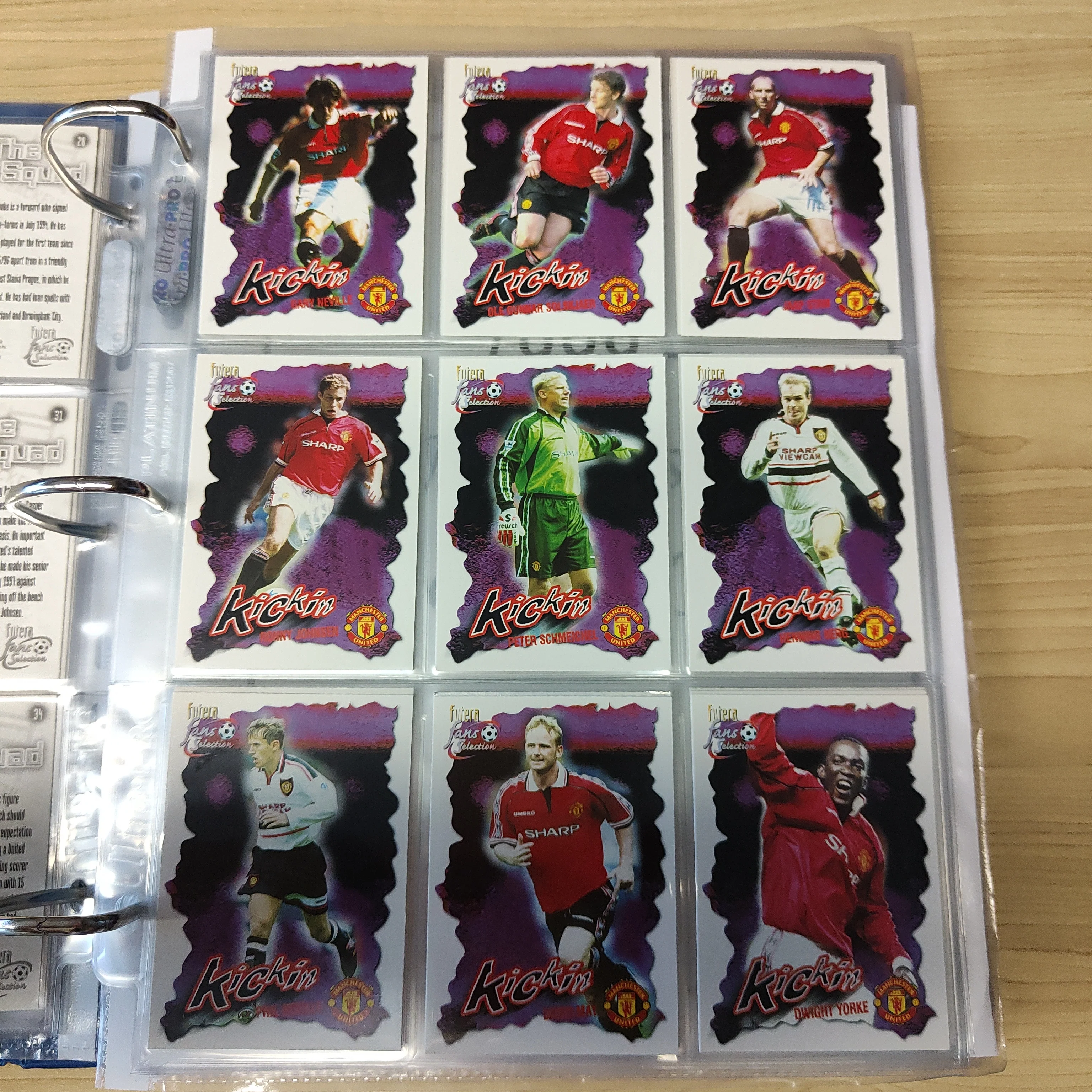1999 Futera Fans Selection Manchester United Team Set of Soccer Cards - Image 3