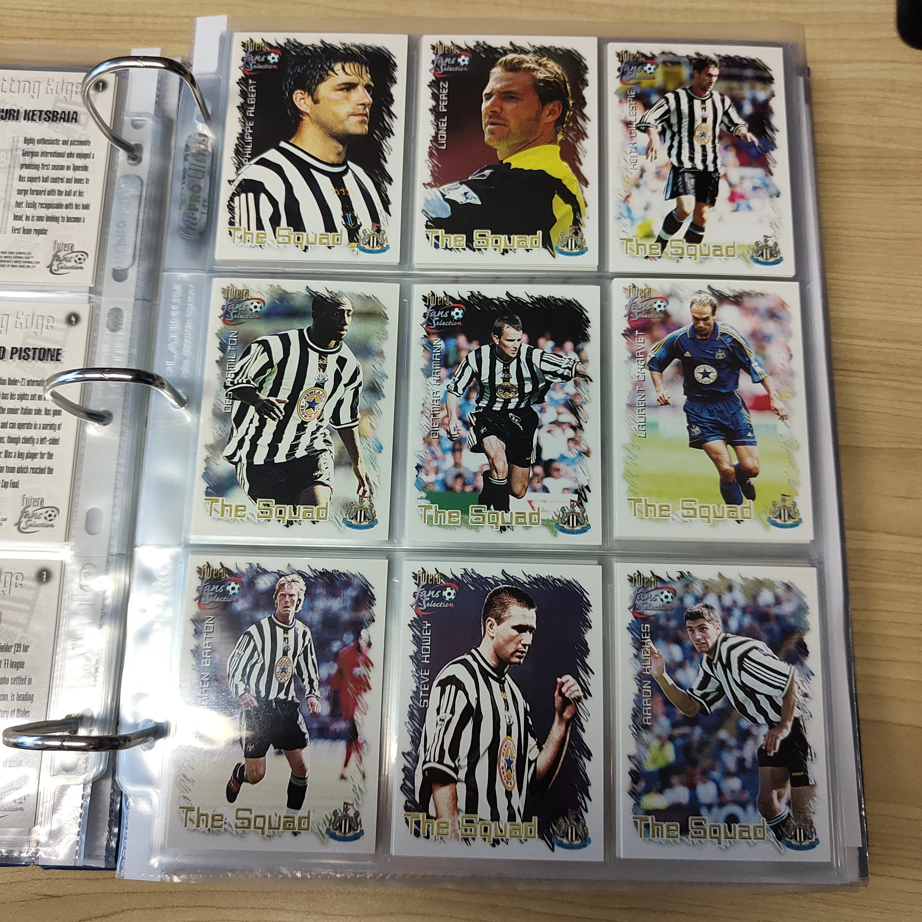 1999 Futera Fans Selection Newcastle United Team Set of Soccer Cards - Image 2