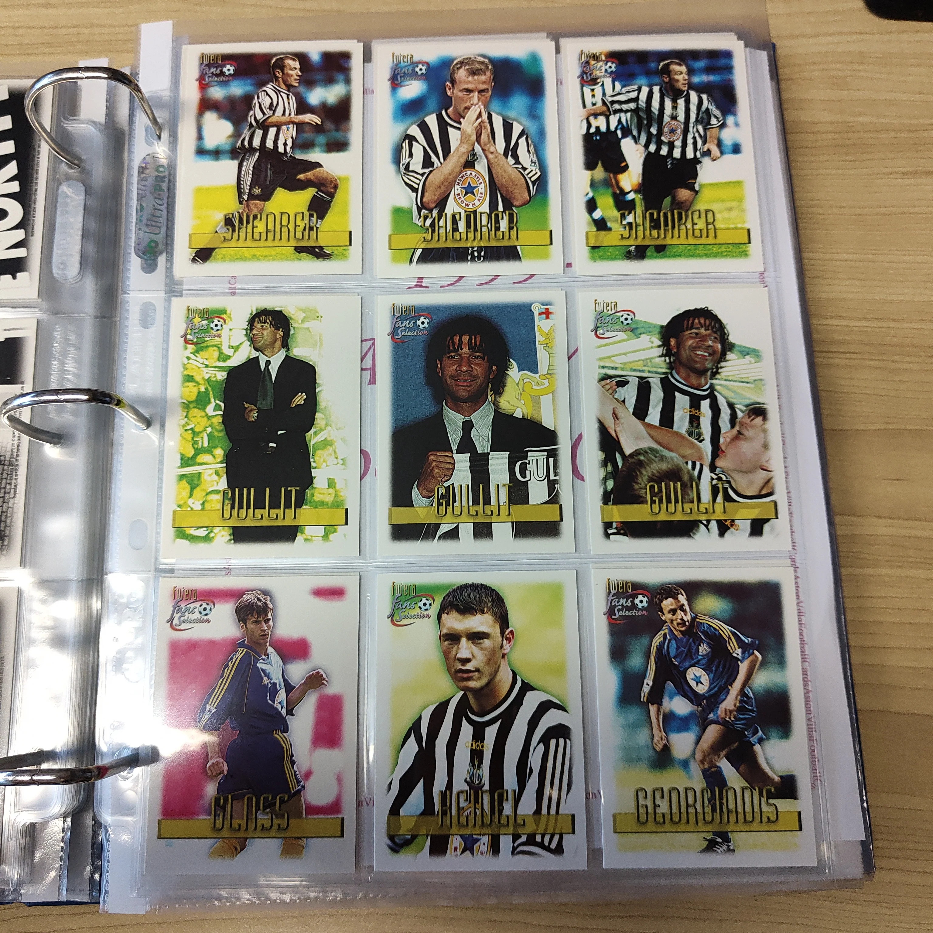 1999 Futera Fans Selection Newcastle United Team Set of Soccer Cards - Image 8