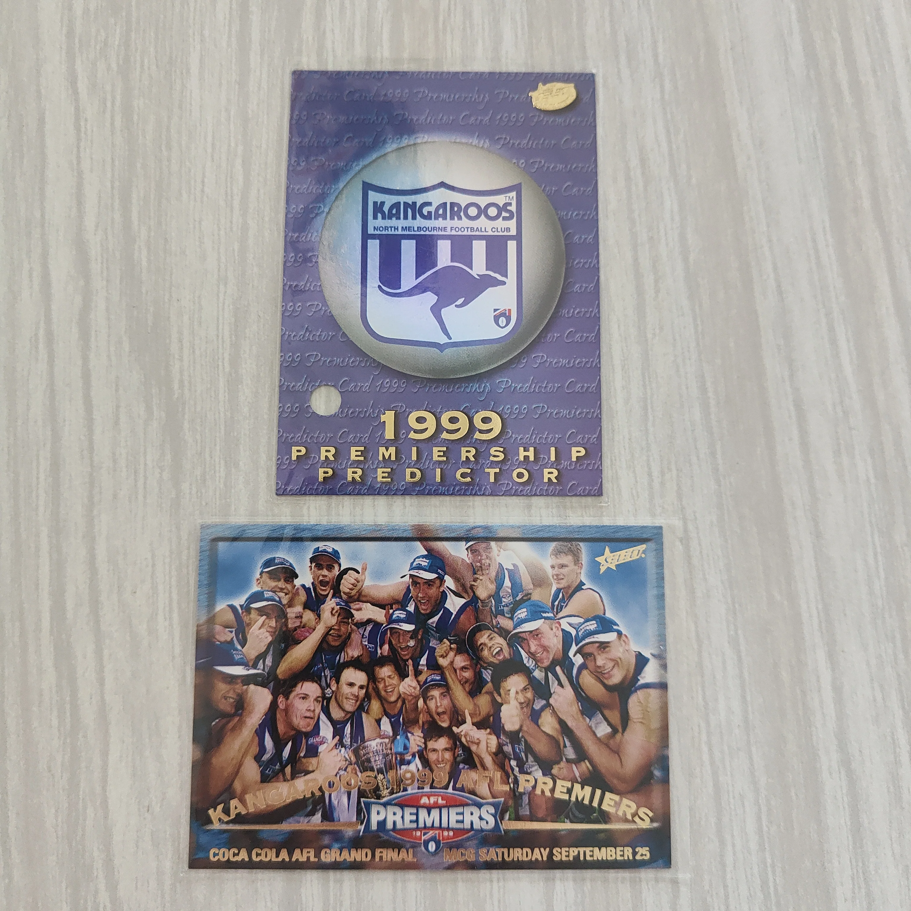 1999 Select North Melbourne Premiership Redemption Set