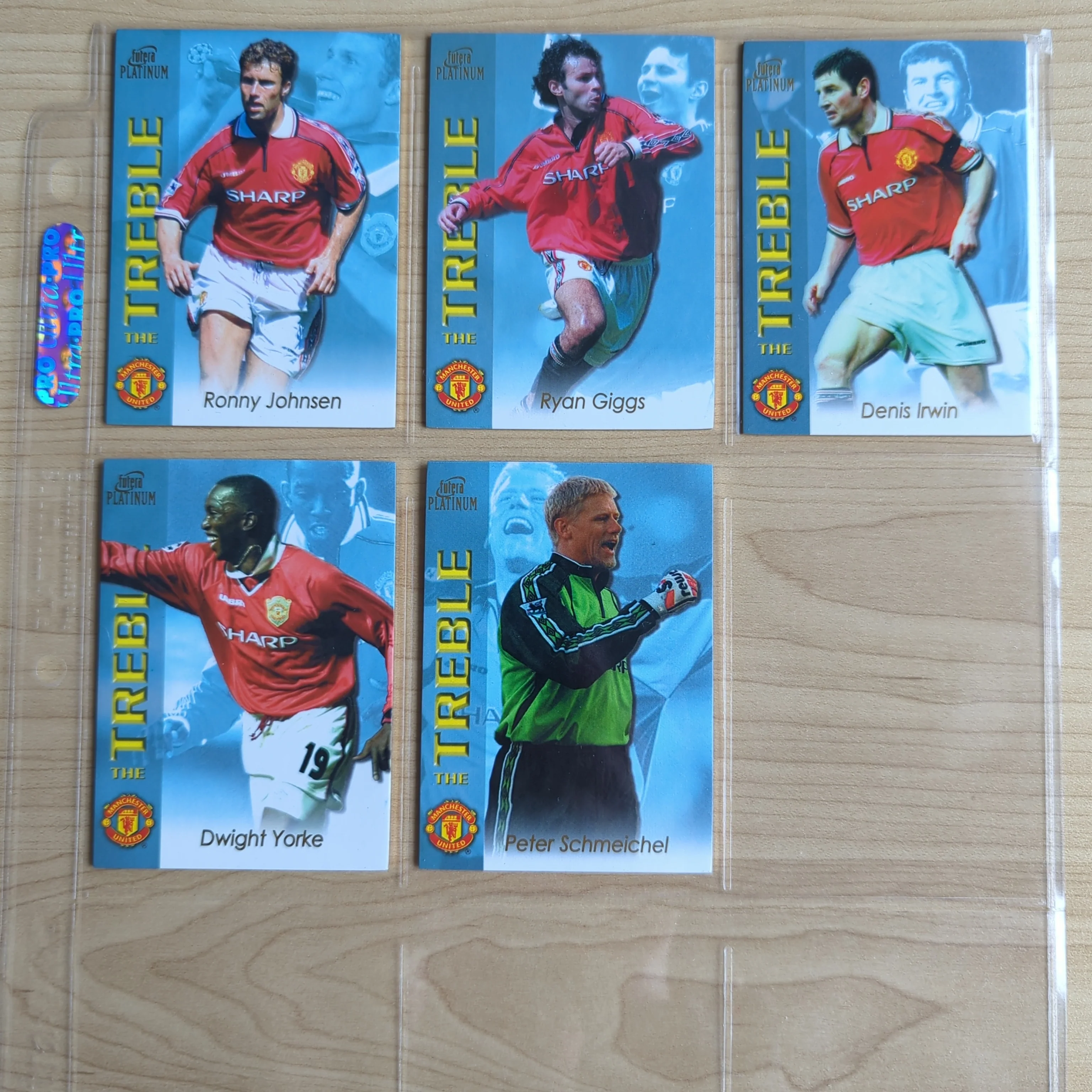 1999 Soccer Football Futera The Treble Manchester United Card Set - Image 3