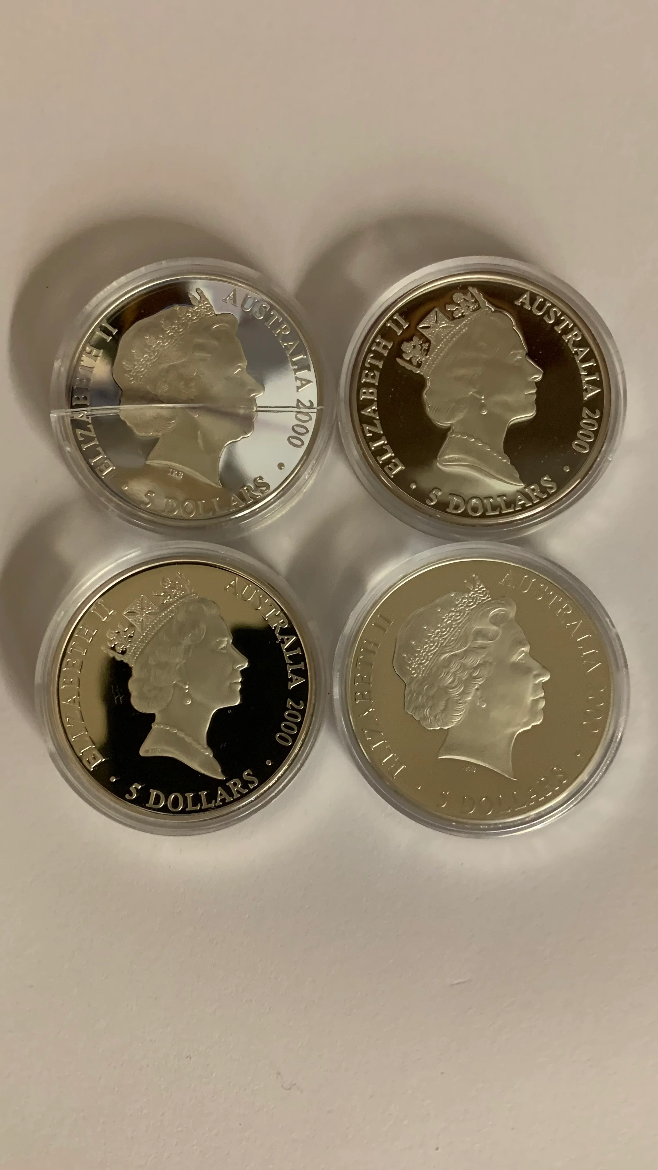 Australia 2000 Royal Australian Mint Sydney Olympics 4 x $5 Silver Proof - Image 2