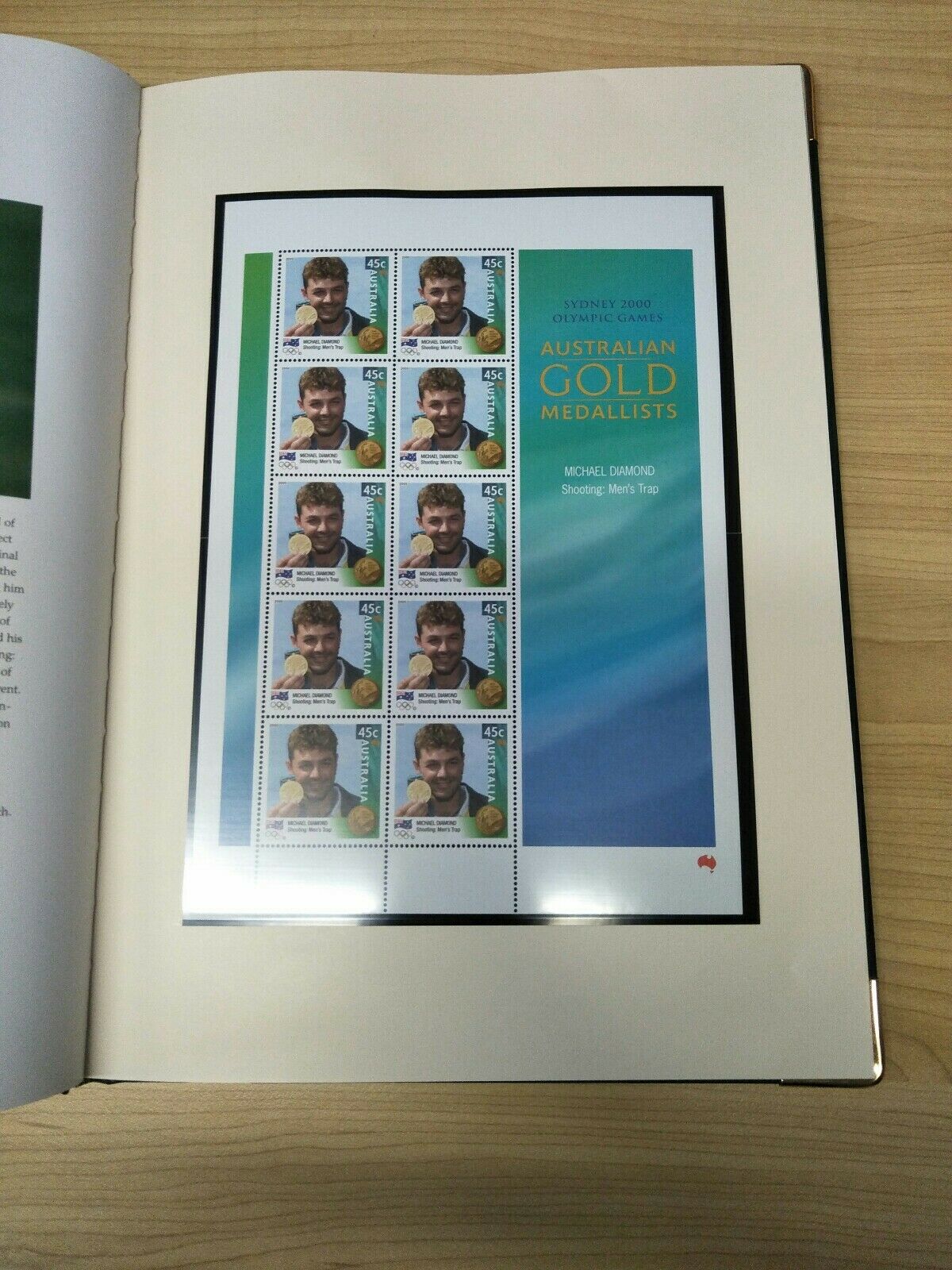 2000 Golden Heroes Sydney Olympics  Limited Edition Deluxe Stamp Collection - Image 6