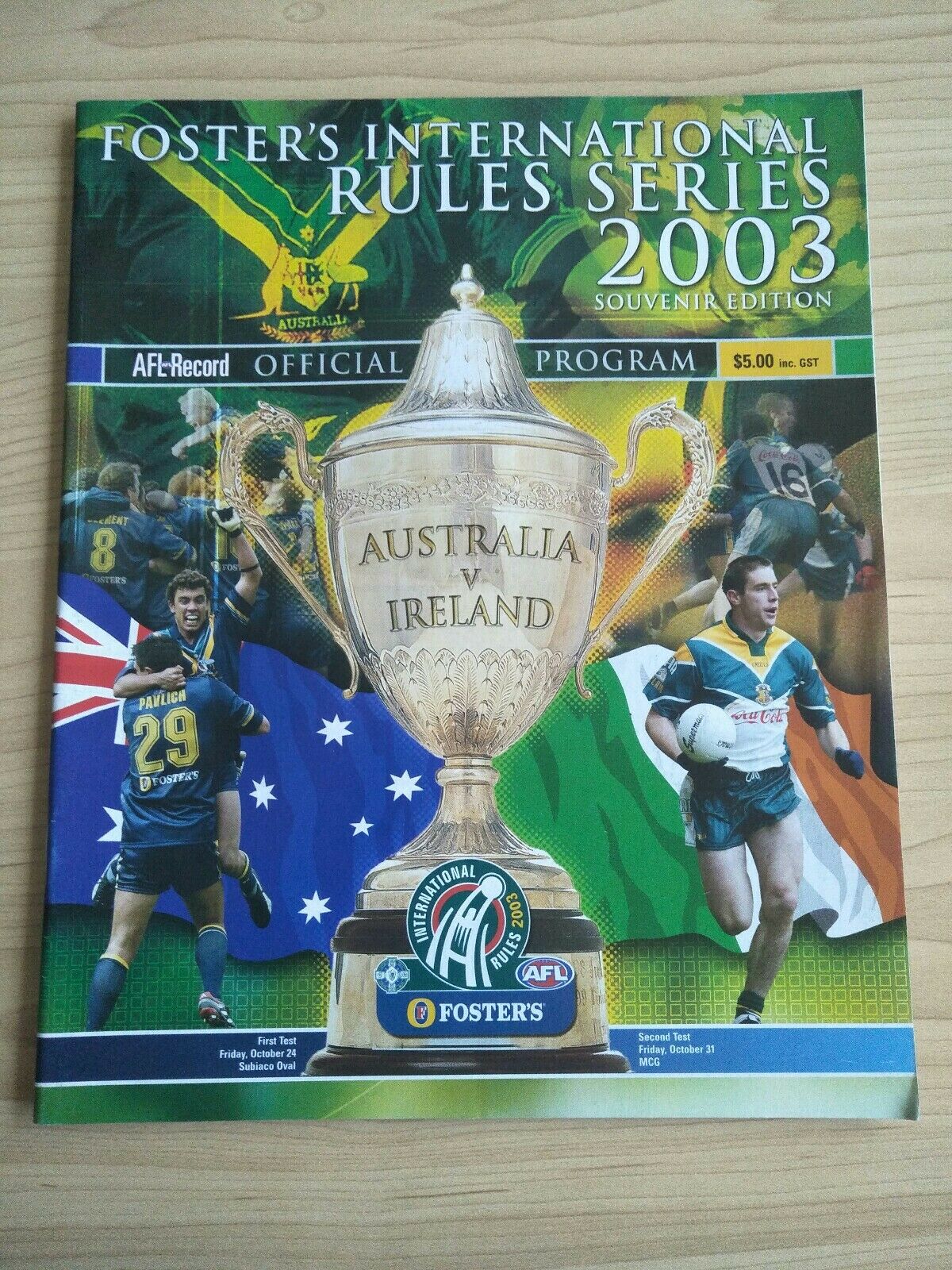 2001, 2003 Foster's International Rules Record Lot Of 2 - Image 5
