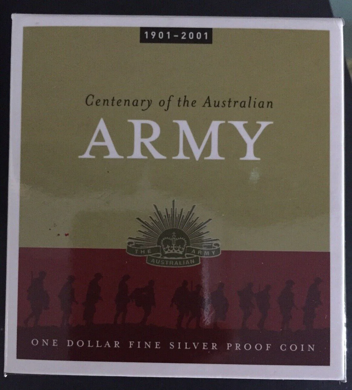 2001 Centenary of The Australian Army $1 Silver Proof Coin - Image 2