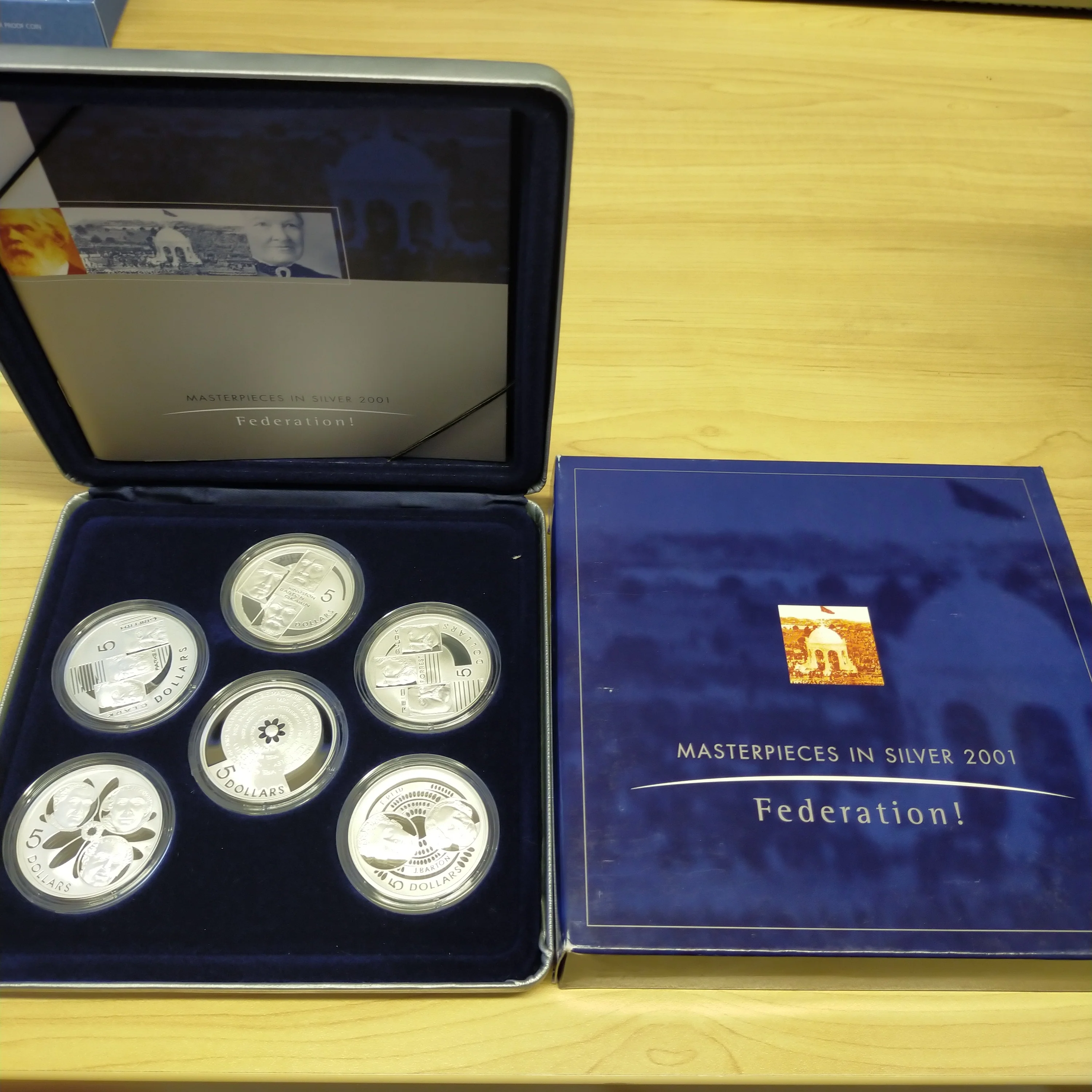 Australia 2001 Royal Australian Mint Masterpieces In Silver Federation 6 Coin Set - Image 4