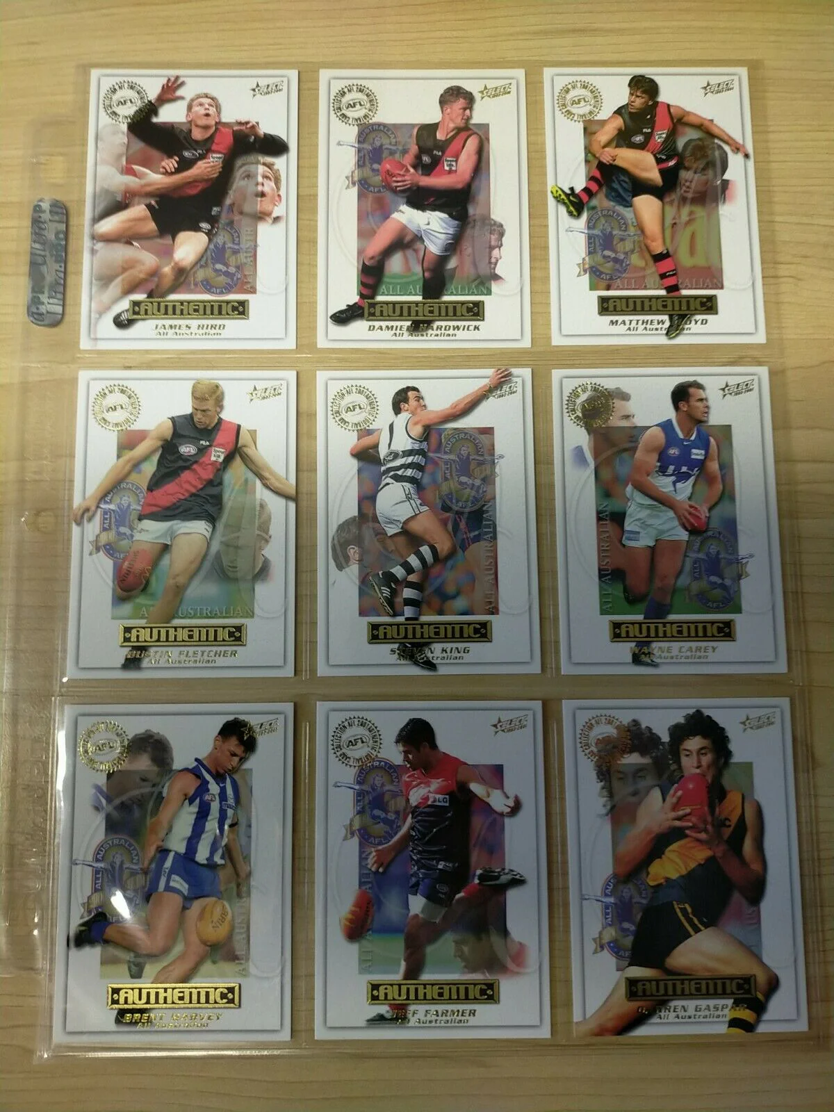 2001 Select Authentic All Australian Complete Set Of 22 Cards - Image 3
