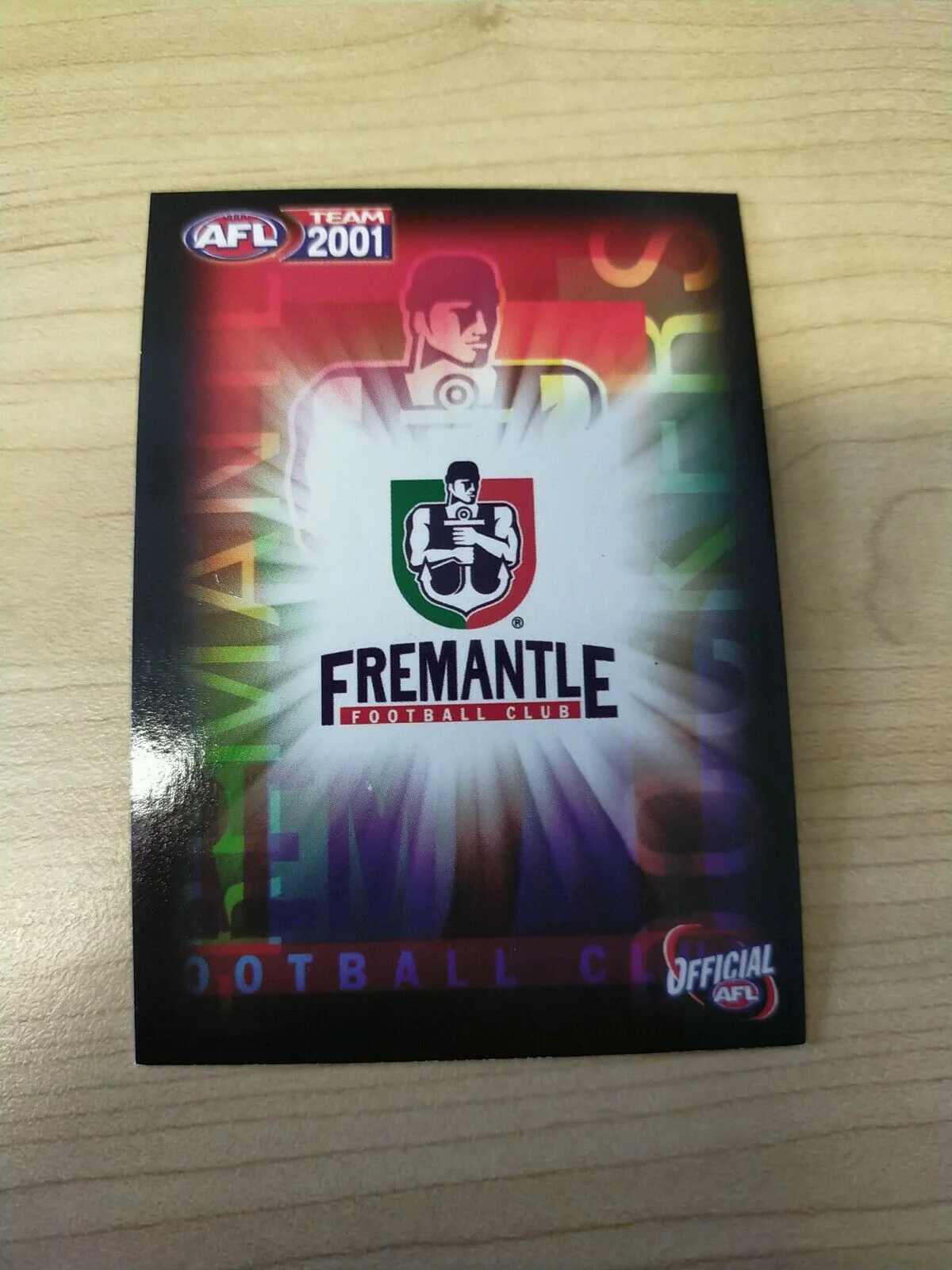 2001 Teamcoach Gold Prize Card Fremantle 290 Clem Michael - Image 2