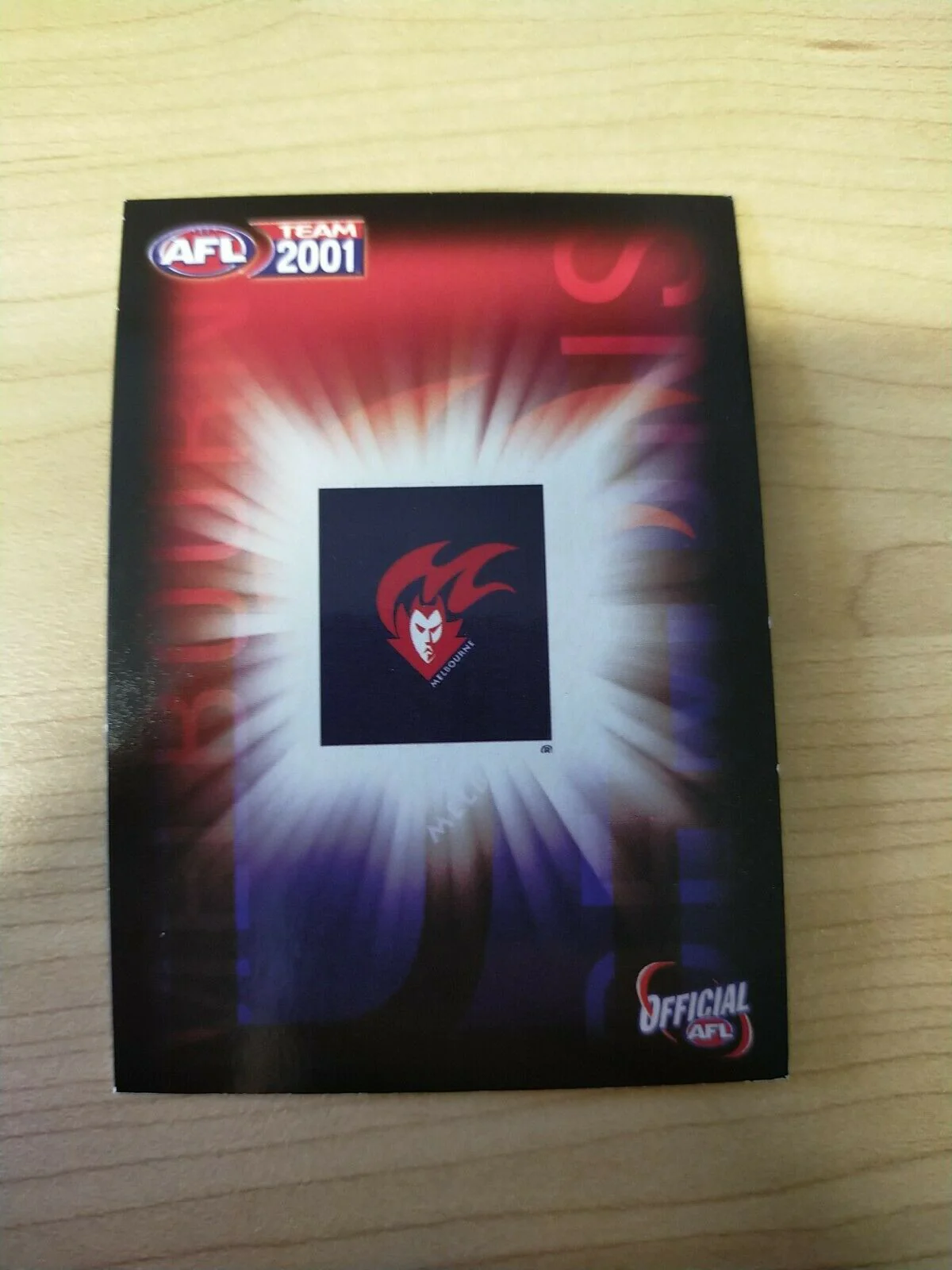 2001 Teamcoach Gold Prize Card Melbourne 218 Anthony Ingerson - Image 2