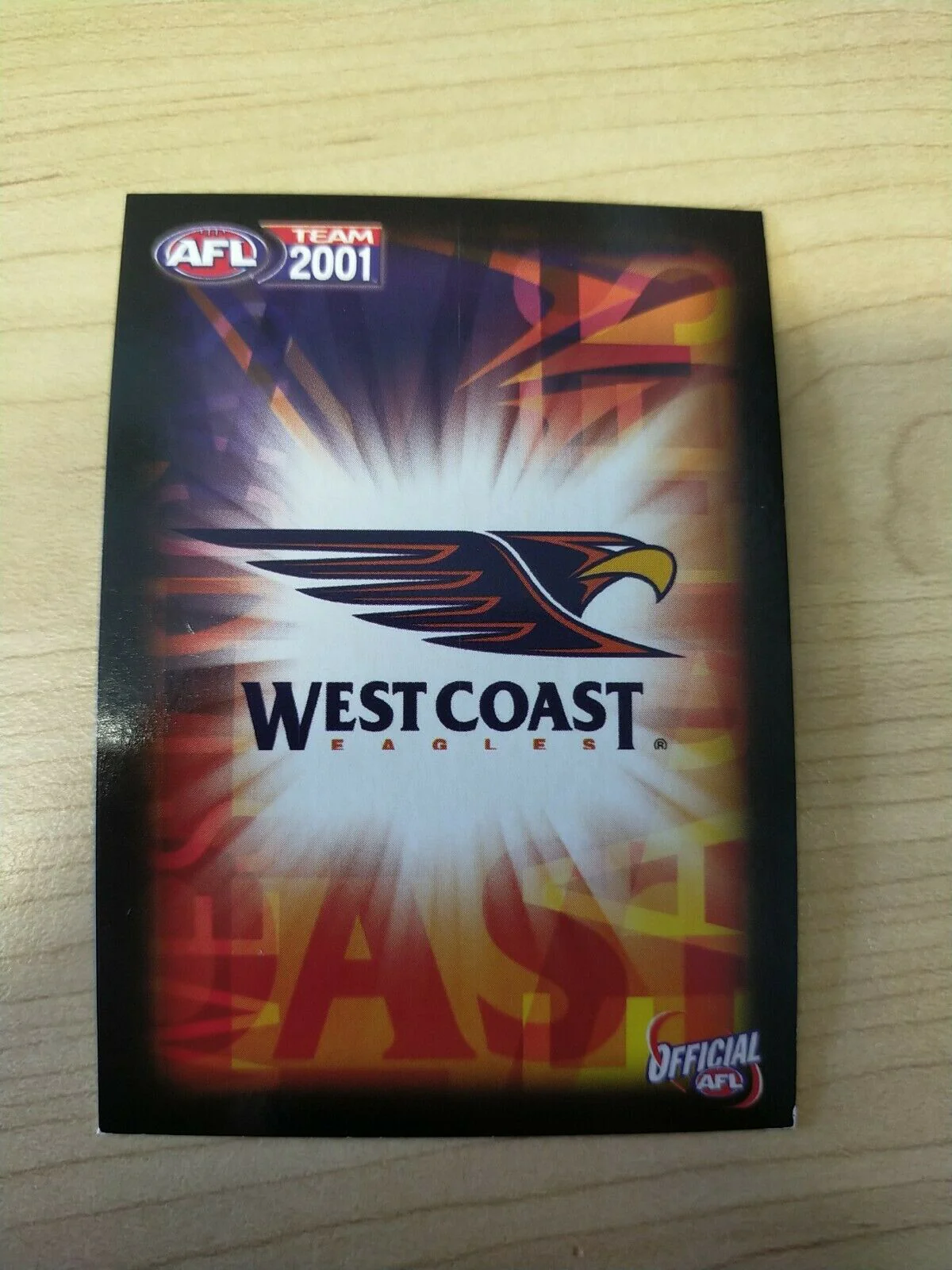 2001 Teamcoach Gold Prize Card West Coast 282 Scott Cummings - Image 2