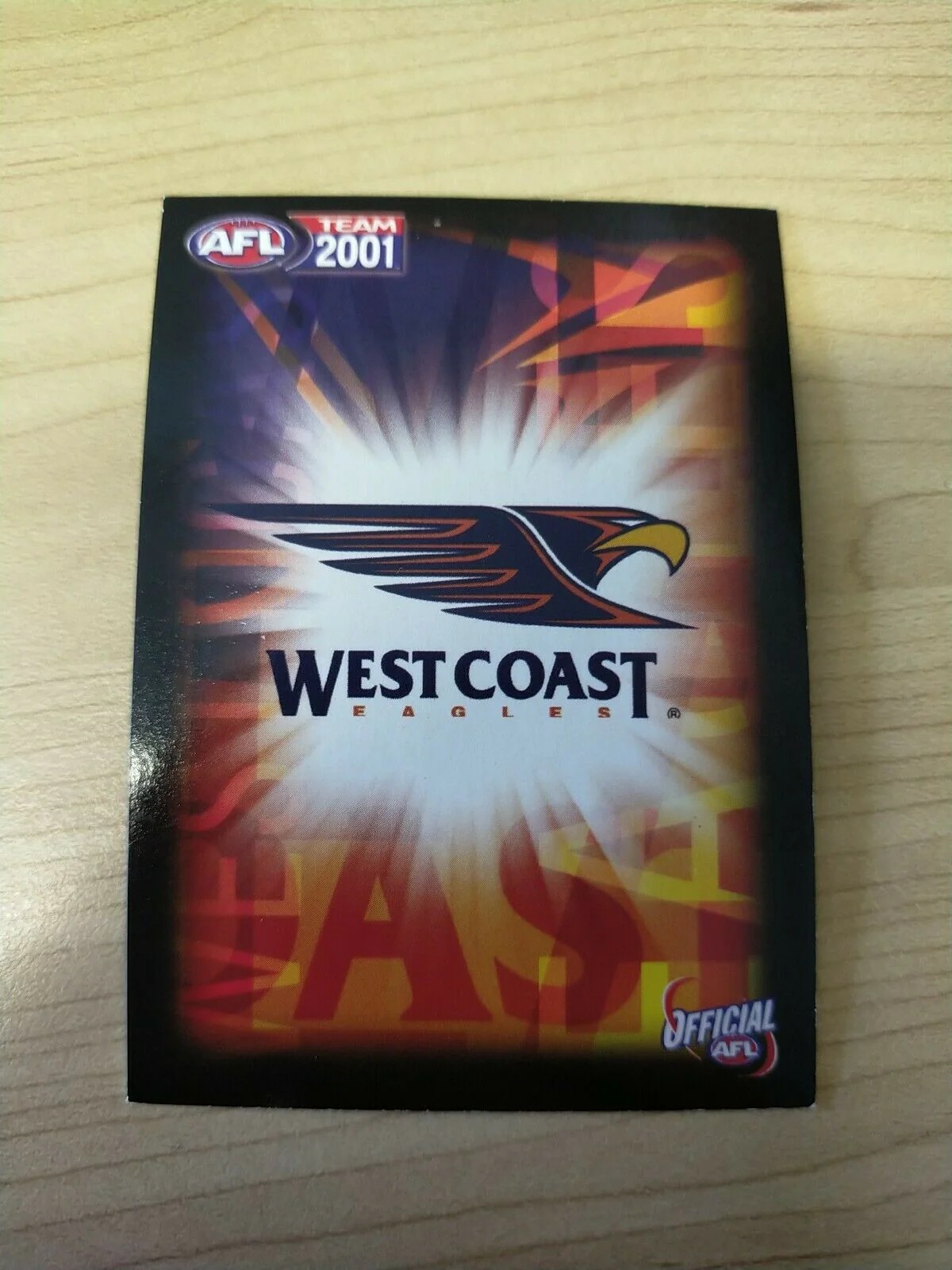 2001 Teamcoach Gold Prize Card West Coast 283 Phillip Matera - Image 2