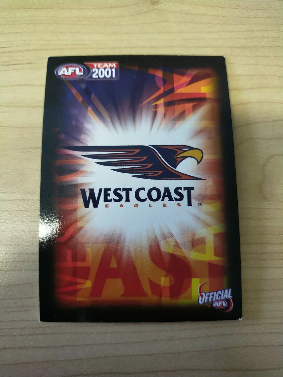 2001 Teamcoach Gold Prize Card West Coast 299 Michael Gardiner - Image 2