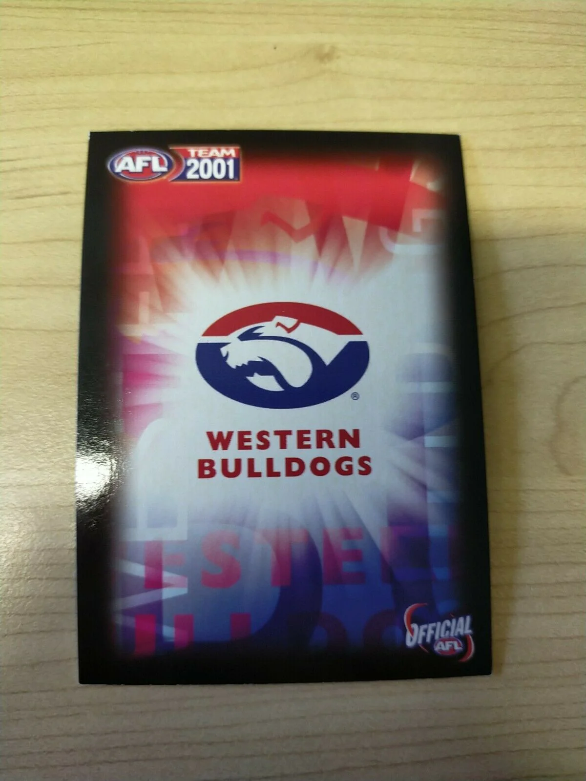 2001 Teamcoach Gold Prize Card Western Bulldogs 256 Scott West - Image 2