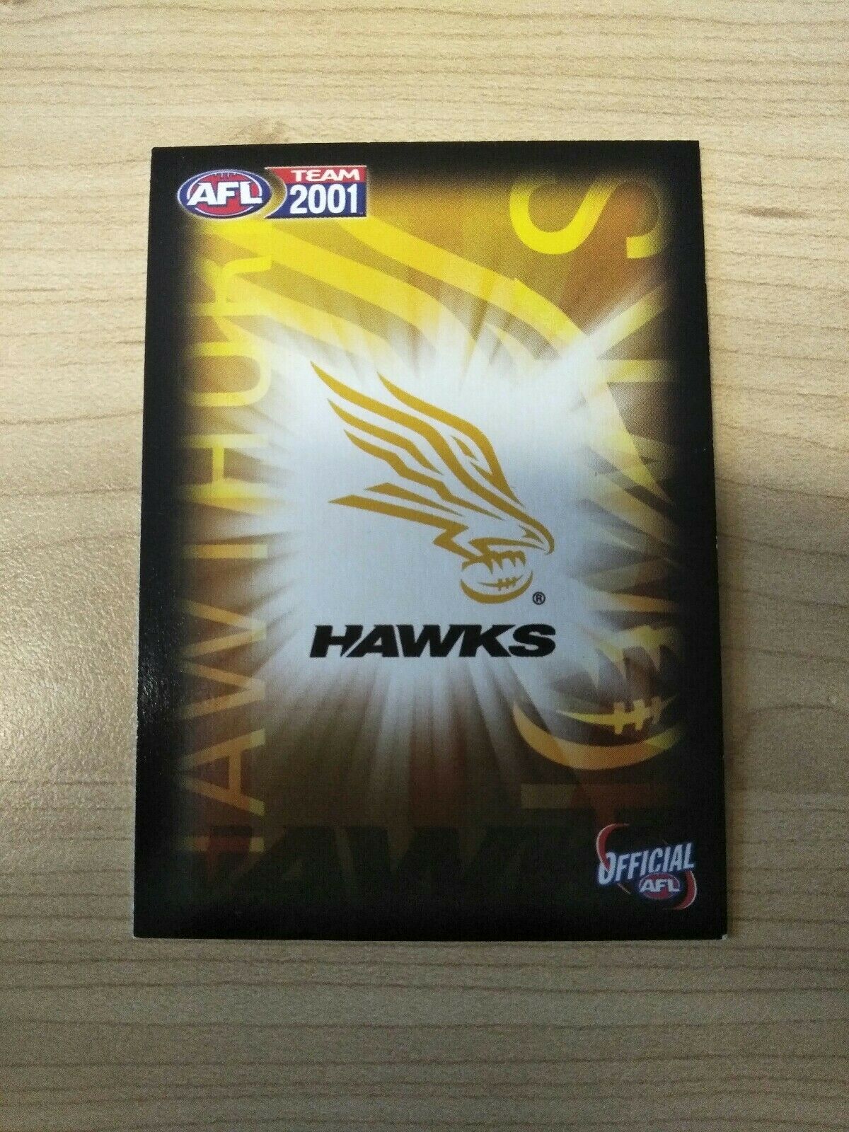 2001 Teamcoach Gold Ultra Premium Card Daniel Chick Hawthorn - Image 2