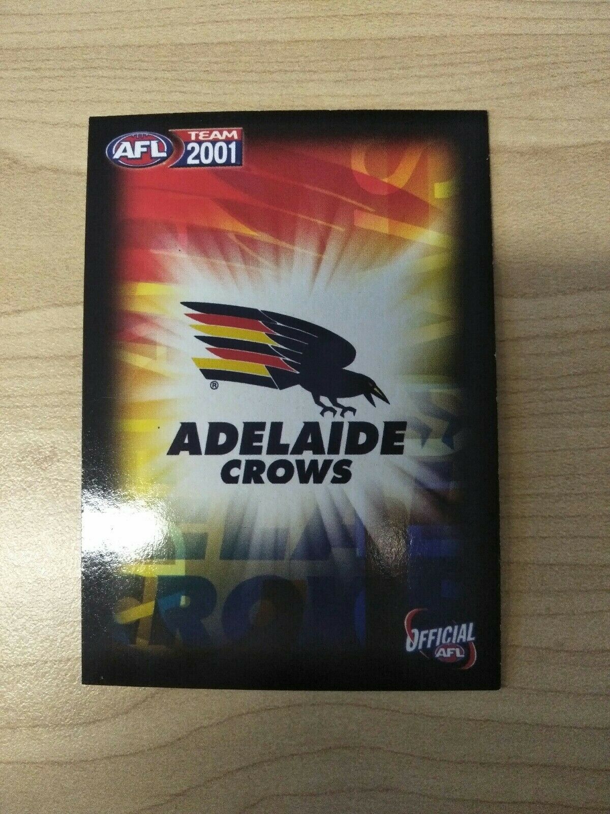 2001 Teamcoach Gold Ultra Premium Prize Card Ben Hart Adelaide - Image 2