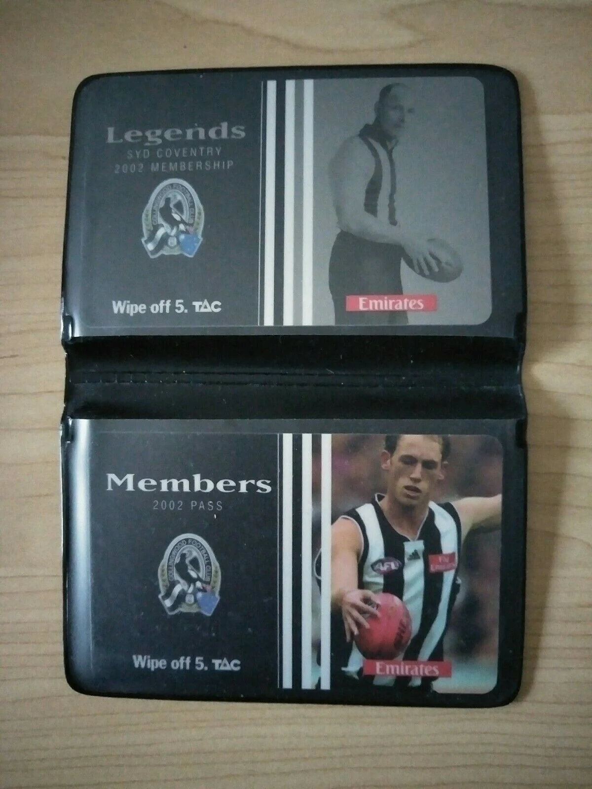 2002 Collingwood Legends Adult Membership And Social Membership Pass - Image 2