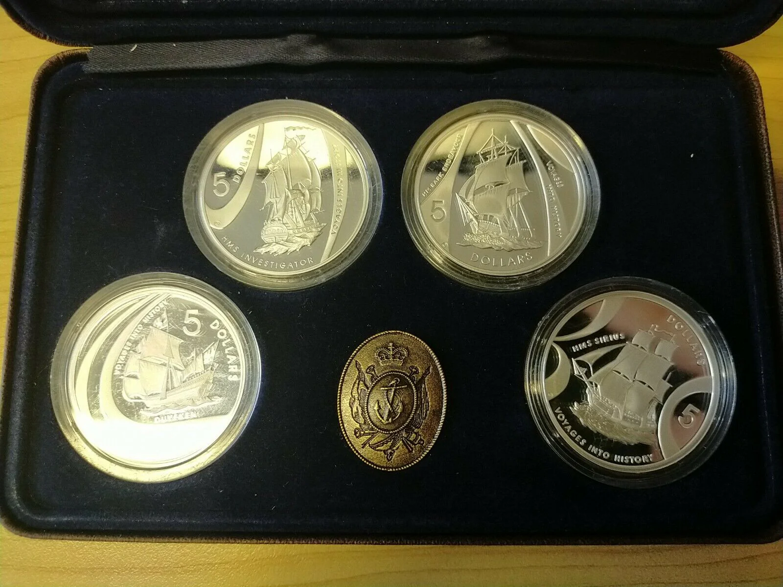 Australia 2002 Royal Australian Mint Masterpieces In Silver Voyages Proof Set of 4 Coins .999 Silver - Image 2