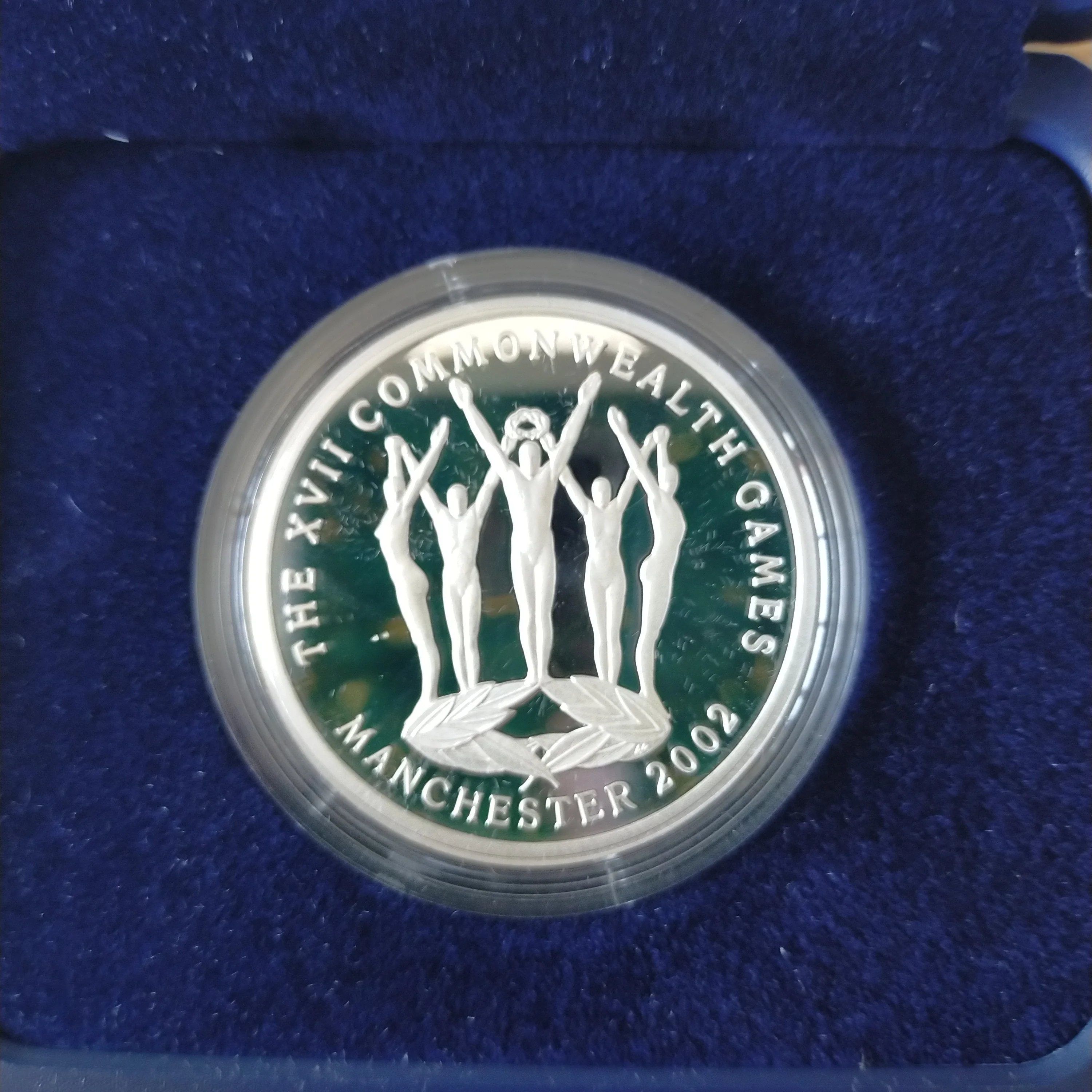 Australia 2002 Royal Australian Mint $5 XVII Commonwealth Games Manchester 1oz .999 Proof Silver Coin - Image 2