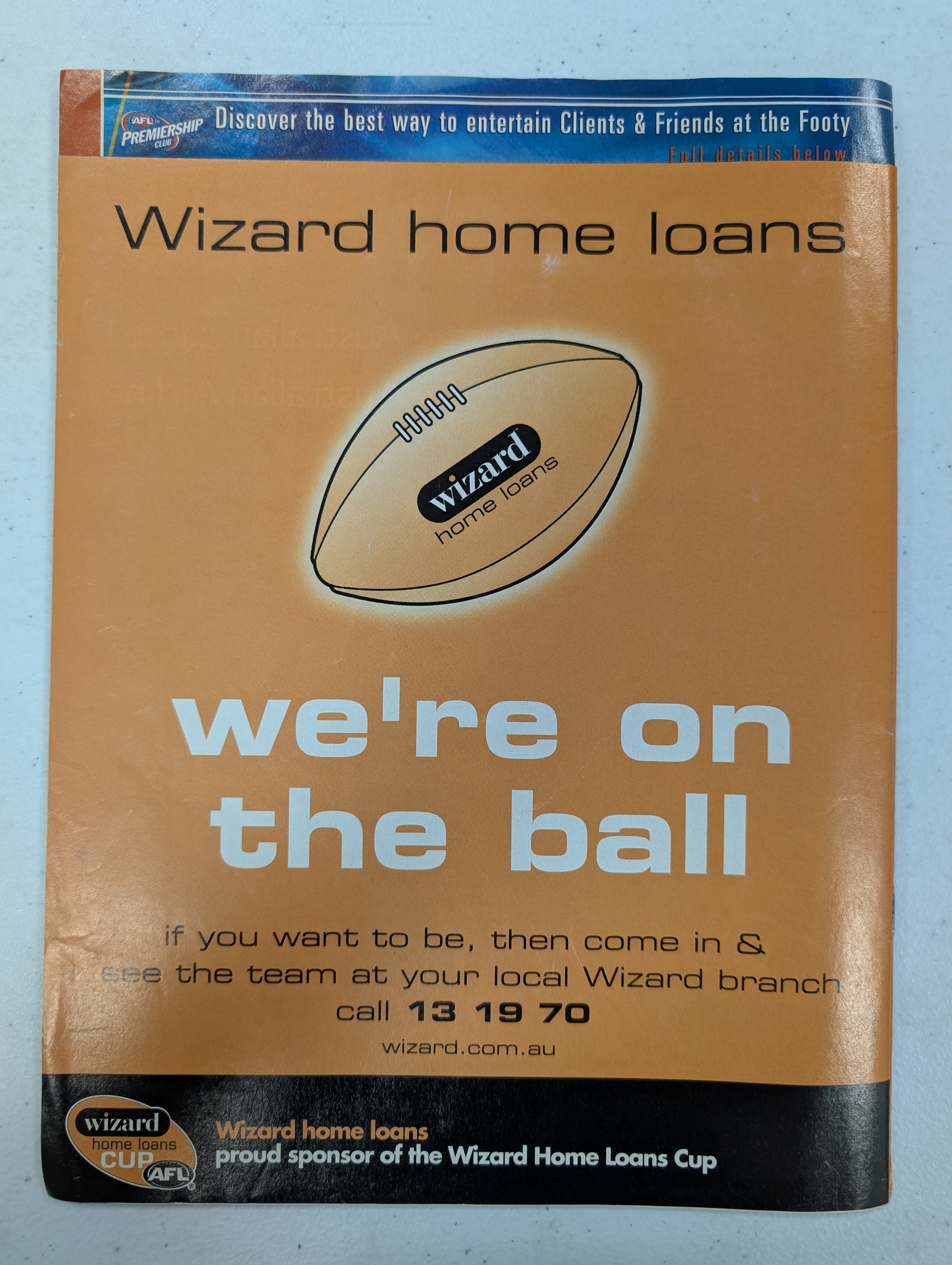 2003 AFL Record Wizard Home Loans Cup Qantas Fixture Ground Edition - Image 3