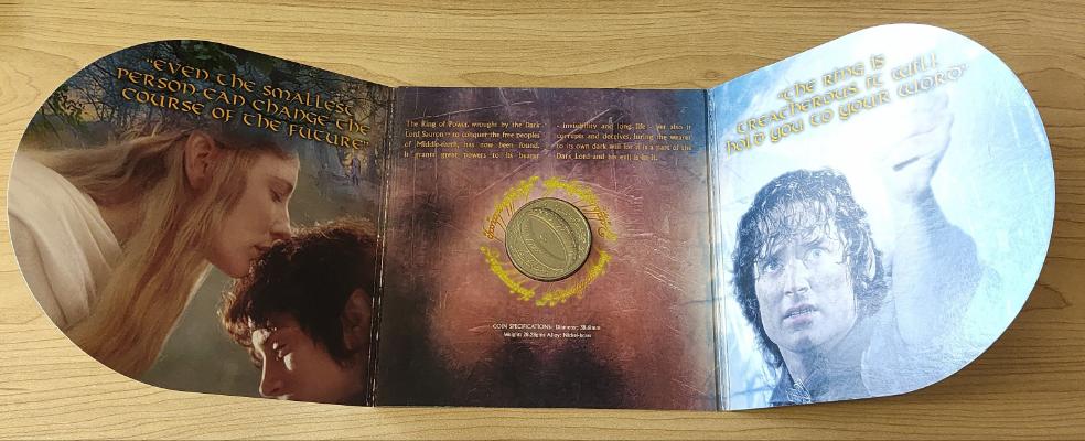 New Zealand 2003 Lord of the Rings The Ring of Power Coin in Folder - Image 3