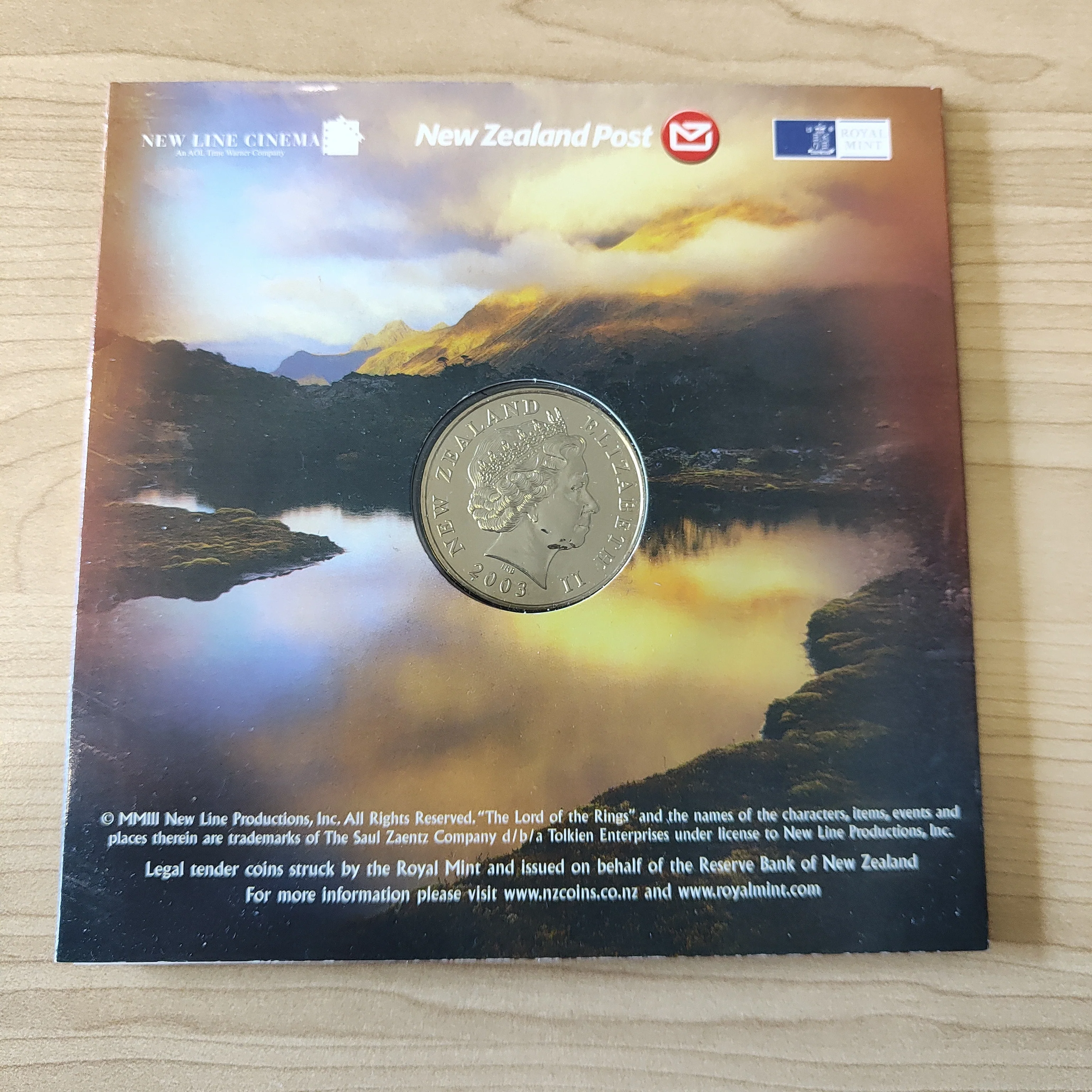 New Zealand 2003 Lord of the Rings The Ring of Power Coin in Folder - Image 5