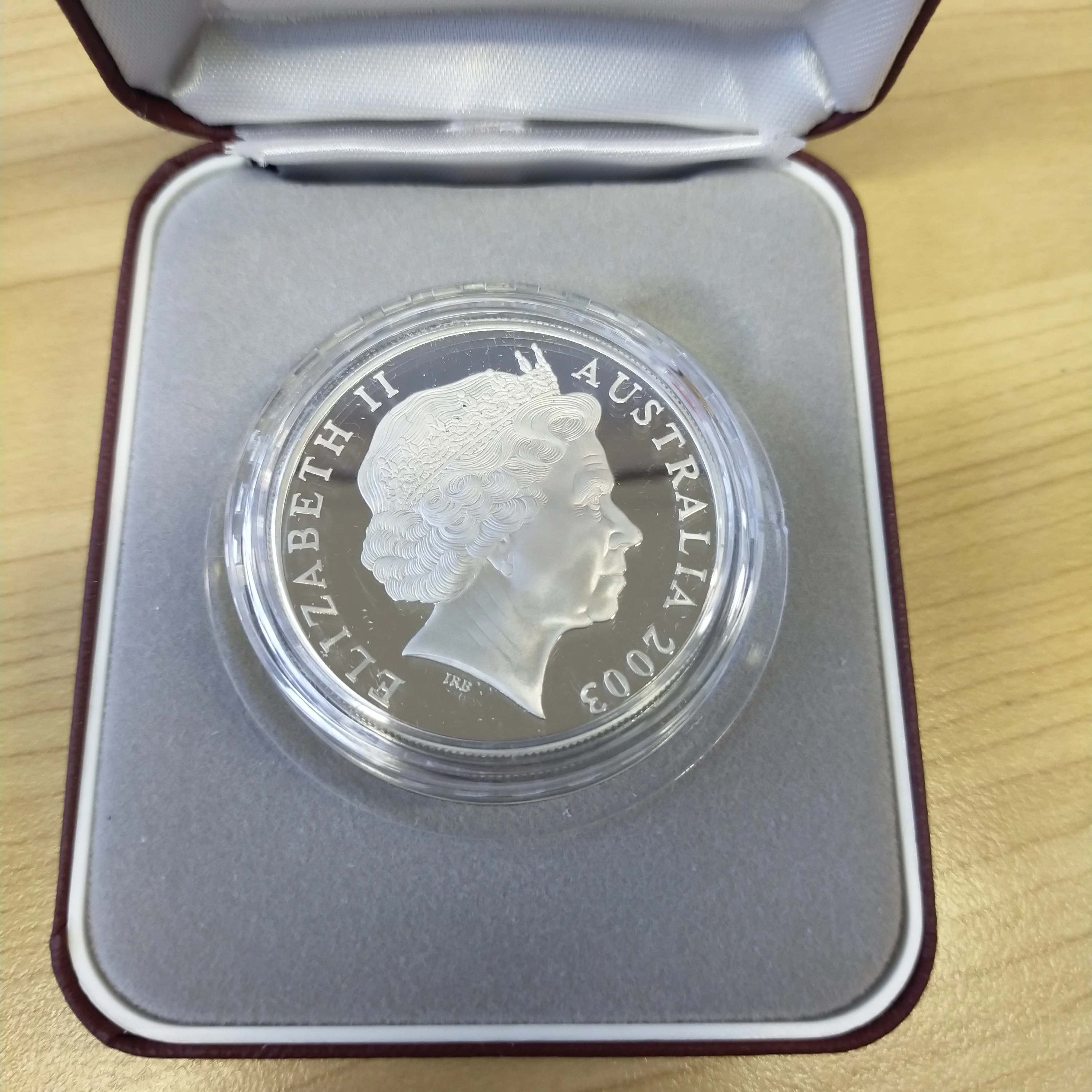 Australia 2003 Royal Australian Mint $1 Kangaroo Silver Proof Coin - Image 3