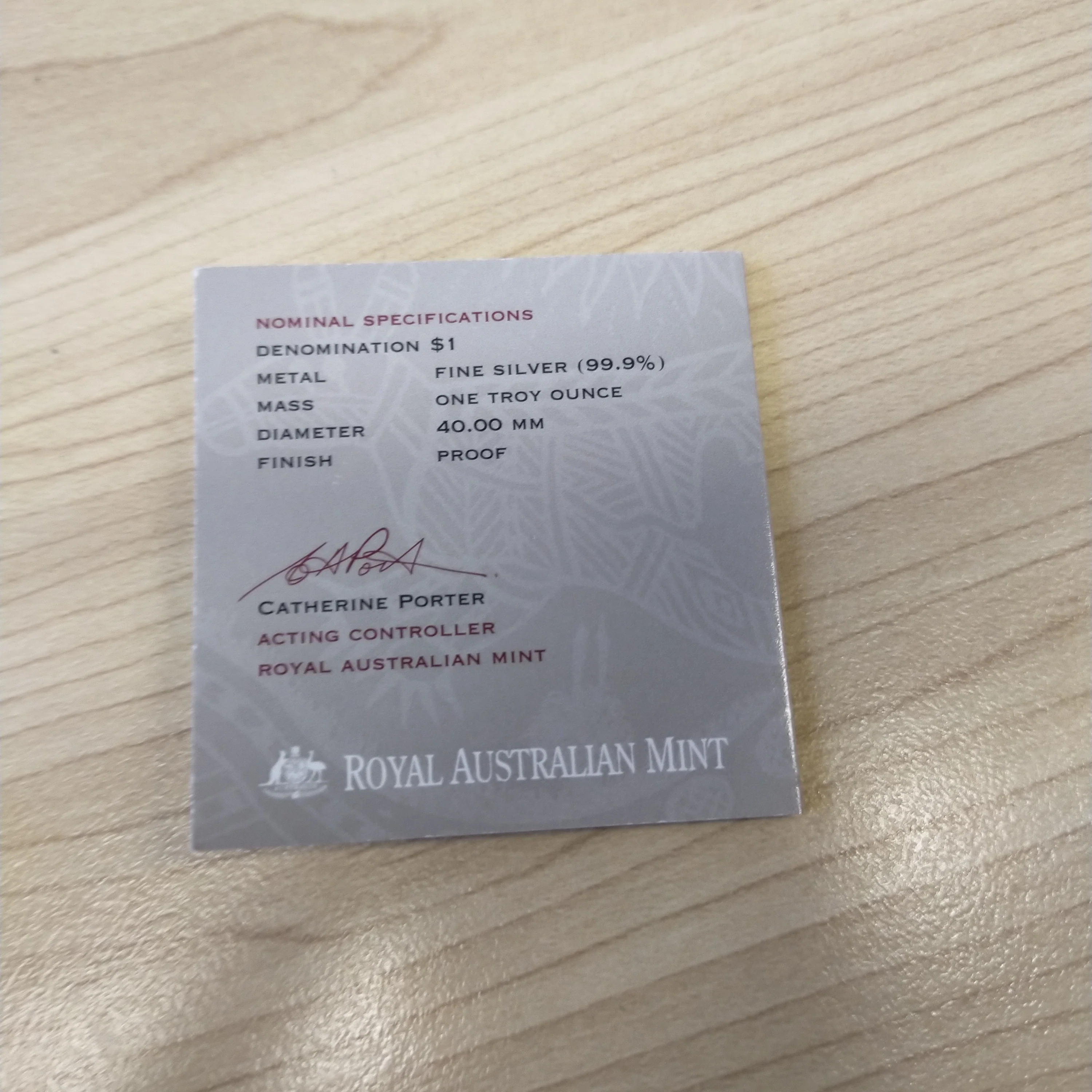 Australia 2003 Royal Australian Mint $1 Kangaroo Silver Proof Coin - Image 4