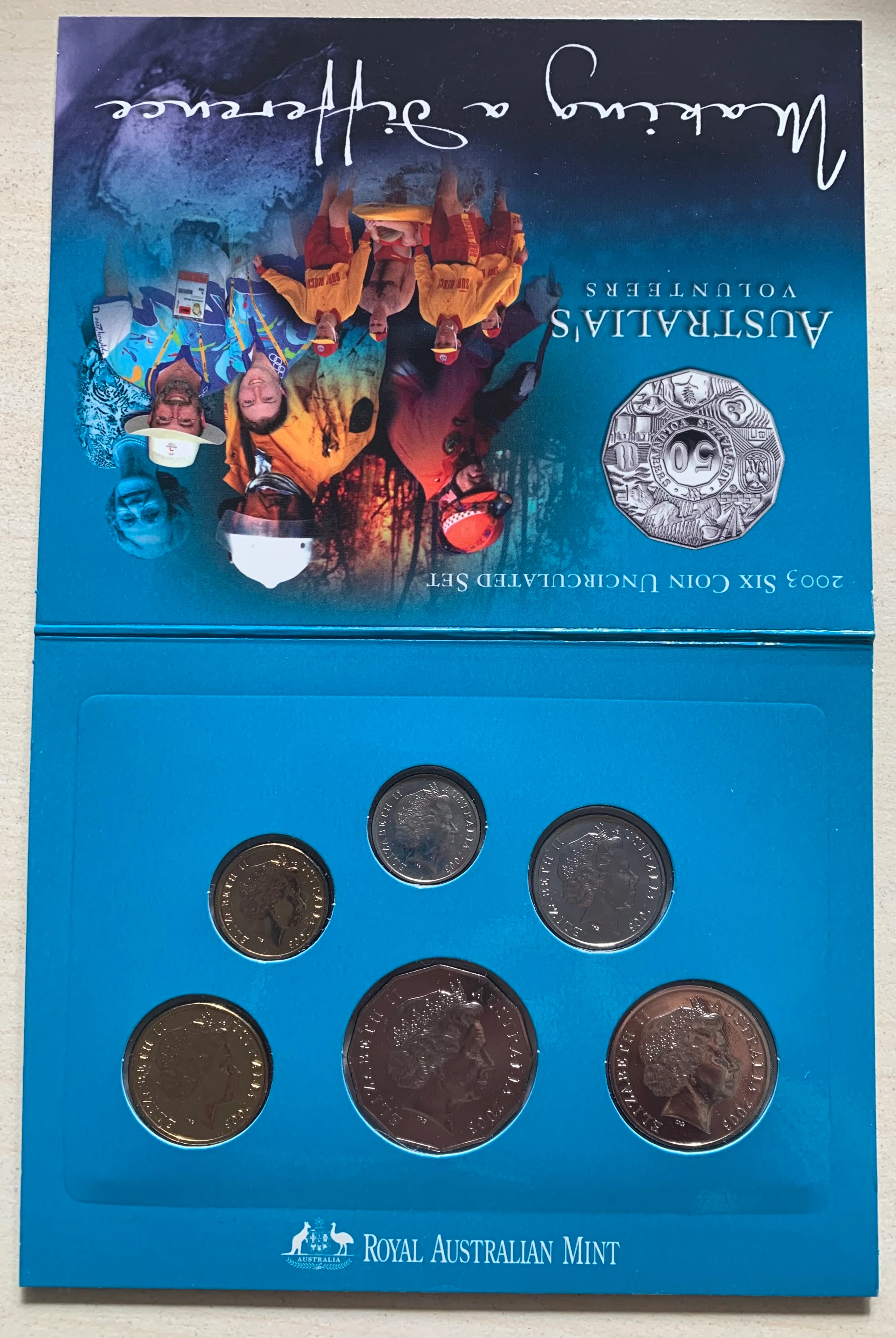 Australia 2003 Royal Australian Mint Volunteers uncirculated Coin Set