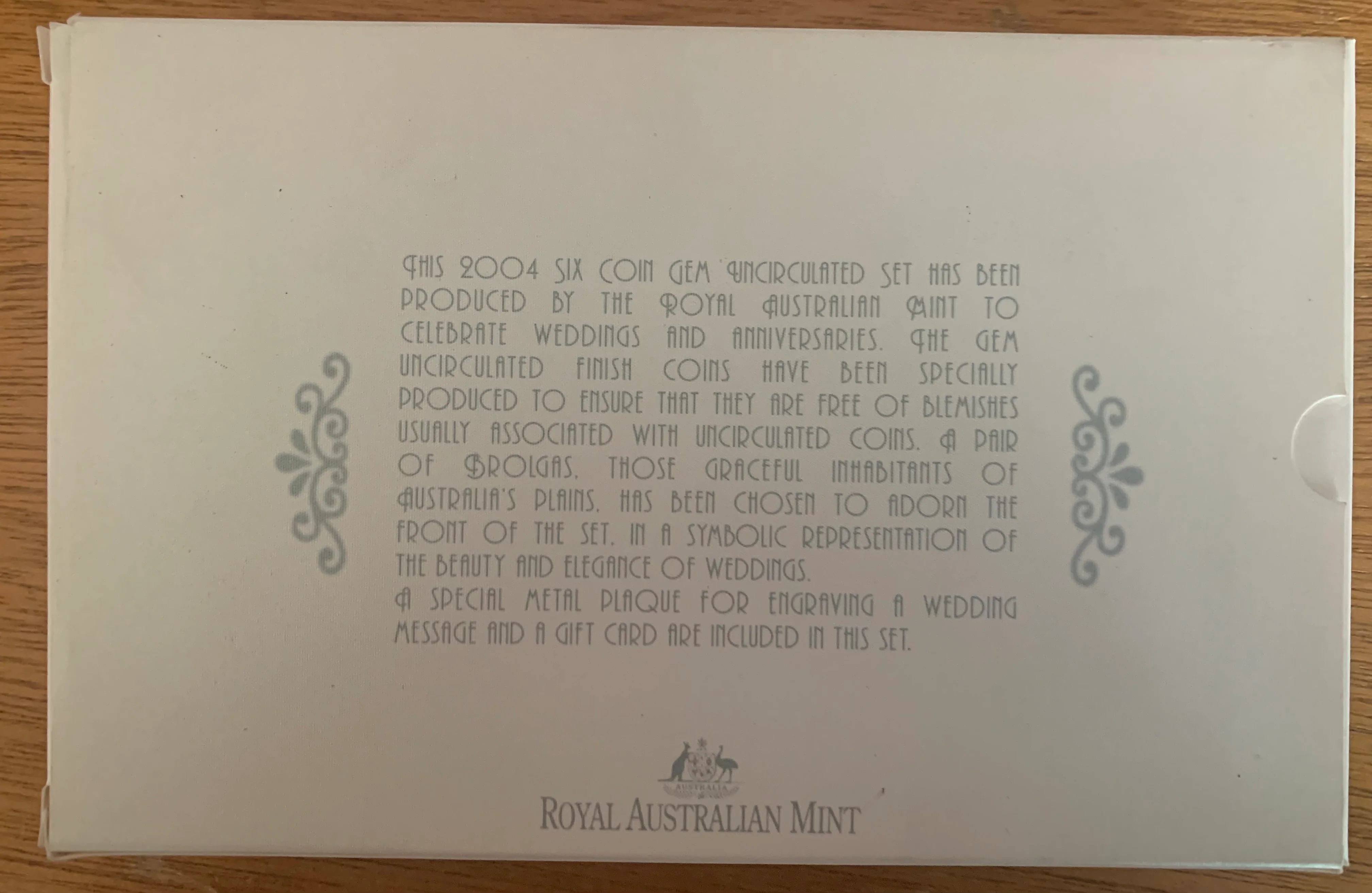 Australia 2004 Royal Australian Mint Wedding Coin Collection. These are very scarce. Ideal Anniversary Gift. - Image 3