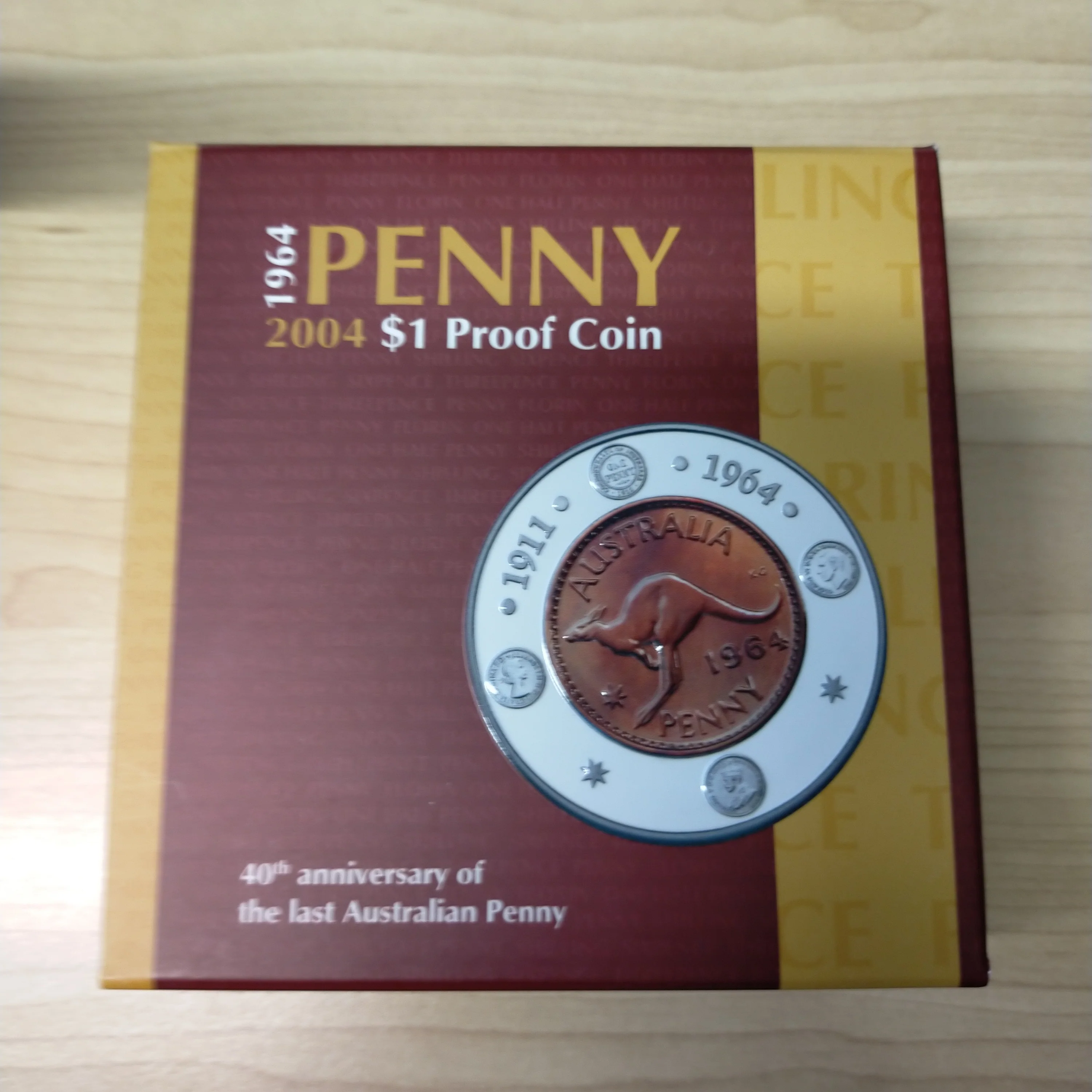 Australia 2004 Royal Australian Mint $1 1964 Penny .999 Silver Proof Coin - Image 6