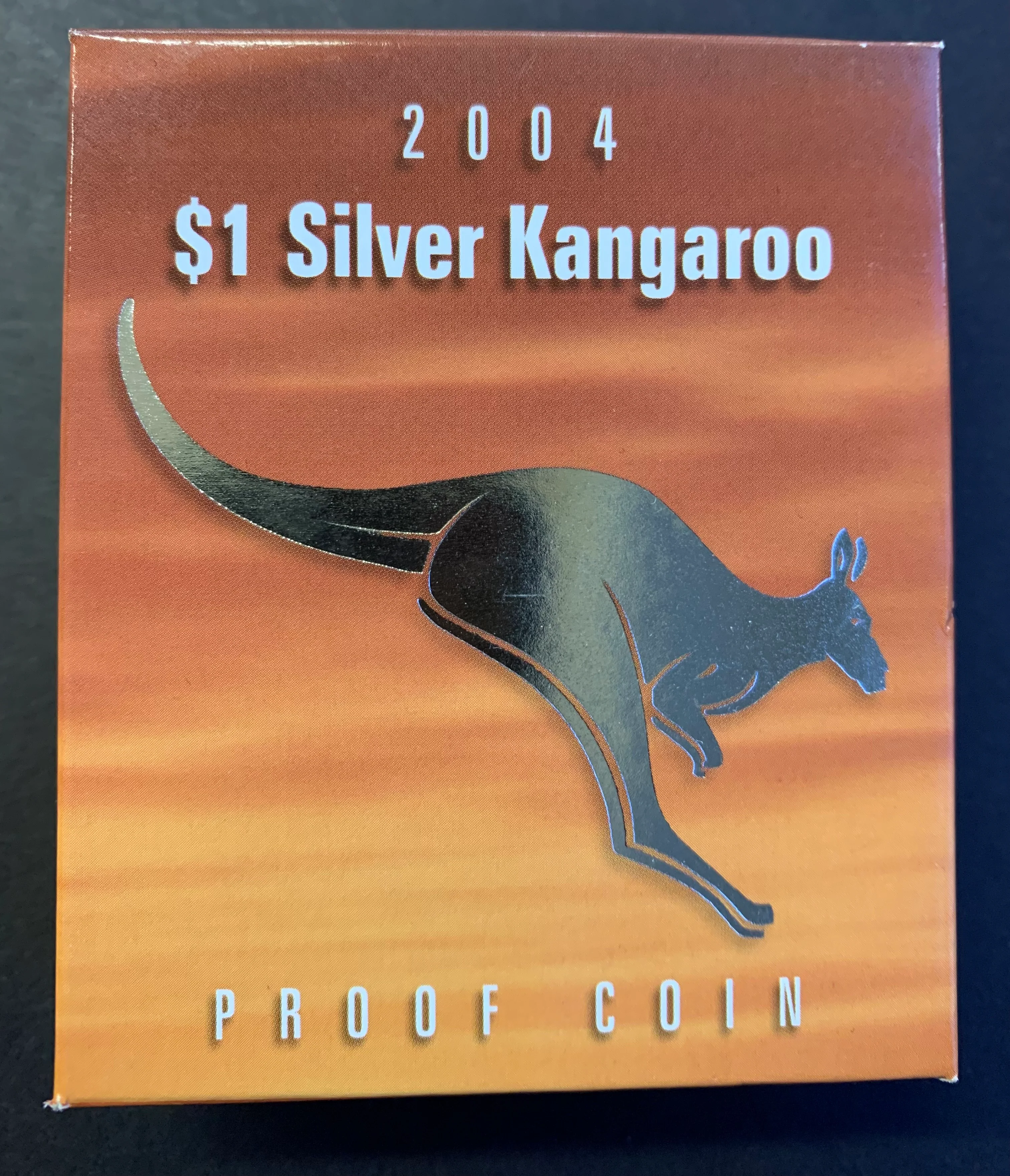Australia 2004 Royal Australian Mint $1 Kangaroo Silver Proof Coin - Image 2