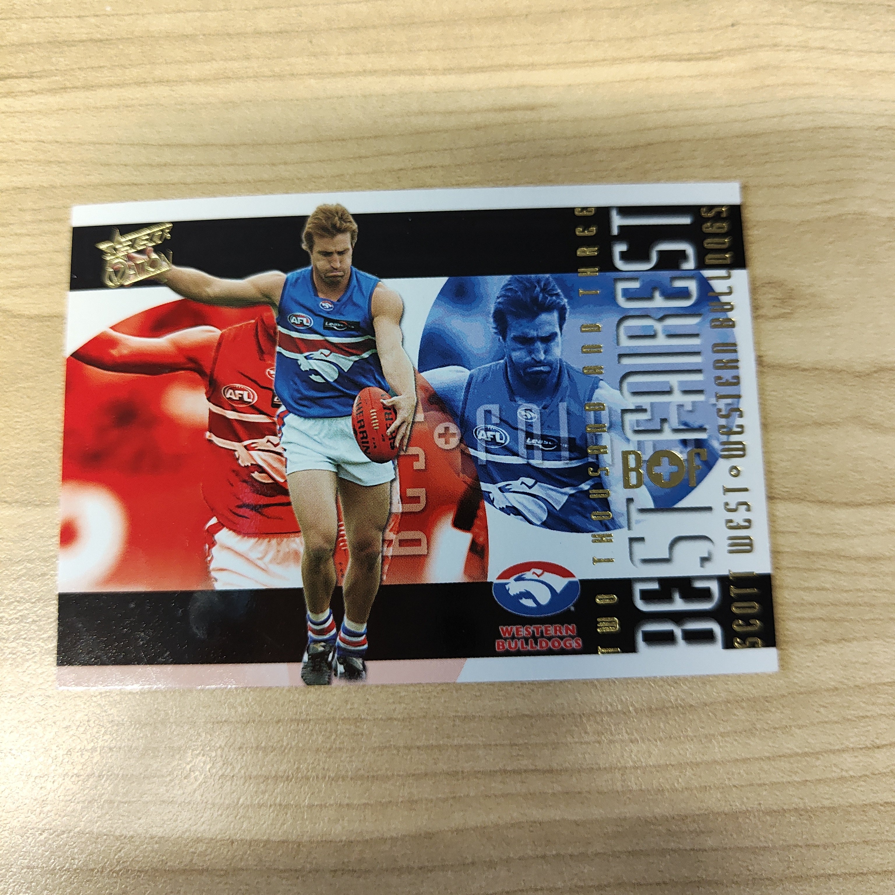 2004 Select AFL Ovation Best & Fairest Card Scott West Western Bulldogs
