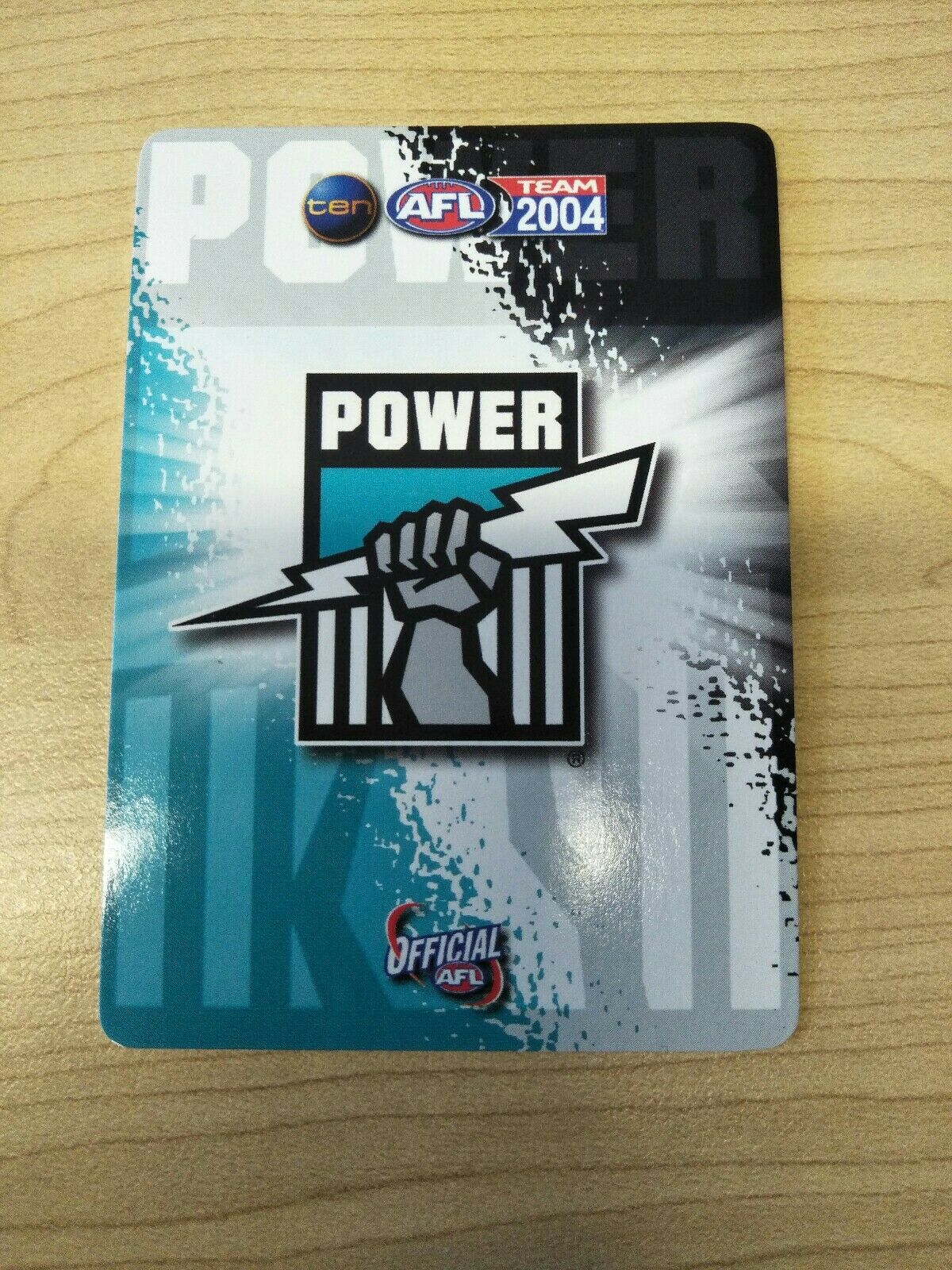 2004 Teamcoach Gold Premium Prize Card Roger James Port Adelaide - Image 2