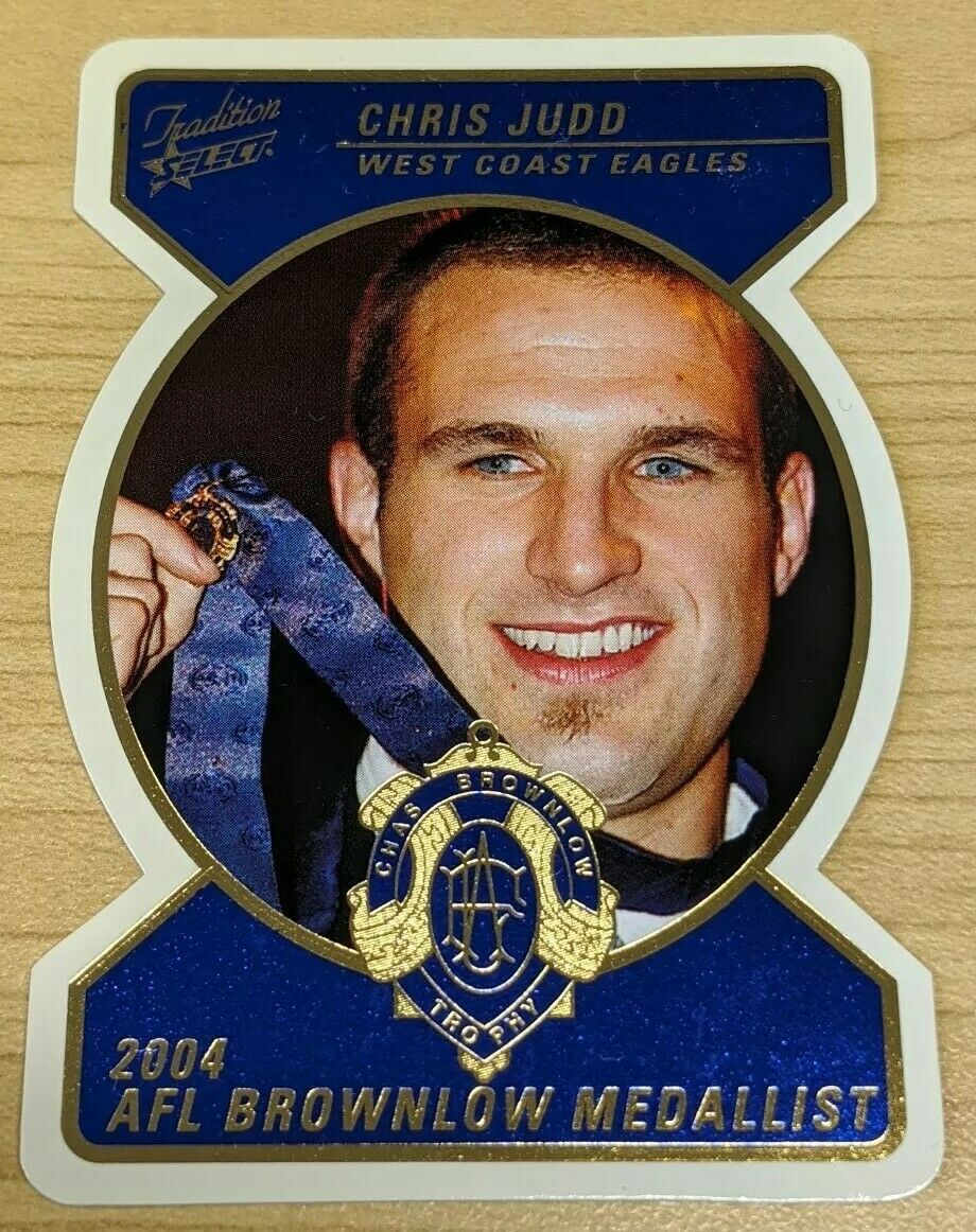 2005 AFL Select Tradition Die Cut Brownlow Medal Chris Judd MWFF1 West Coast