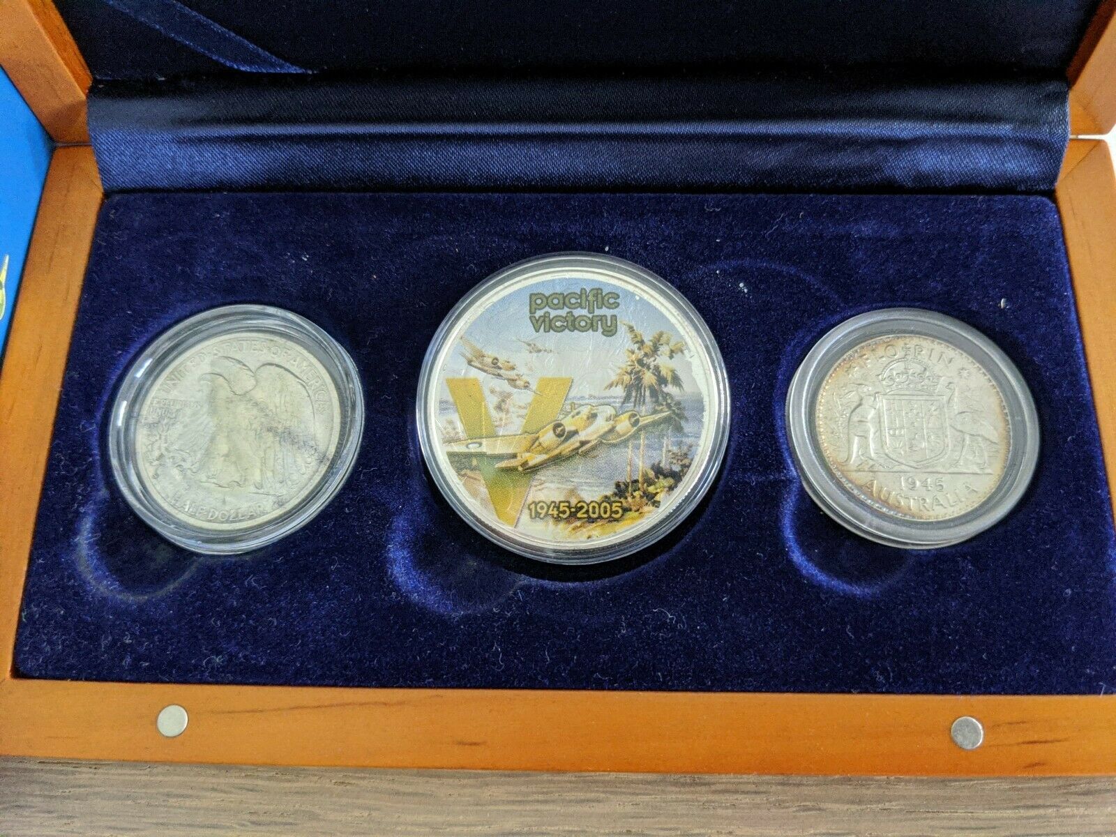 Australia USA 2005 End of World War II Victory in the Pacific Silver Coin Set - Image 2