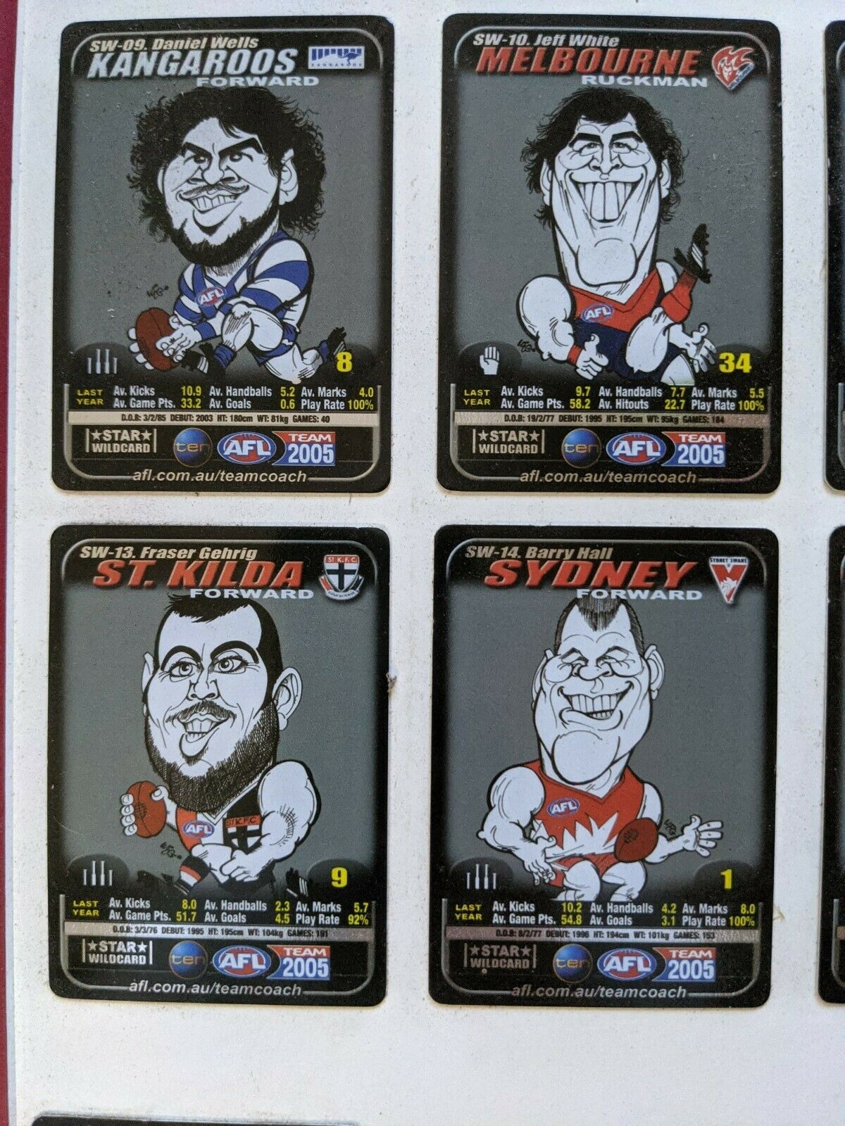 2005 Star Wildcard Set On Board Including Chris Judd Trophy Wildcard Matt Lloyd - Image 4