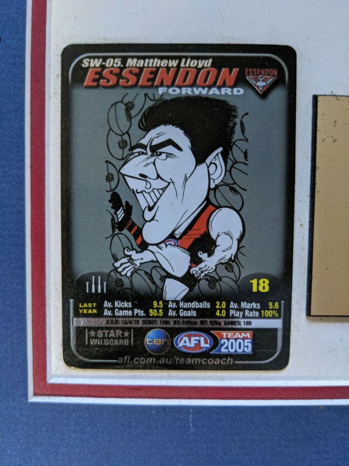 2005 Star Wildcard Set On Board Including Chris Judd Trophy Wildcard Matt Lloyd - Image 6