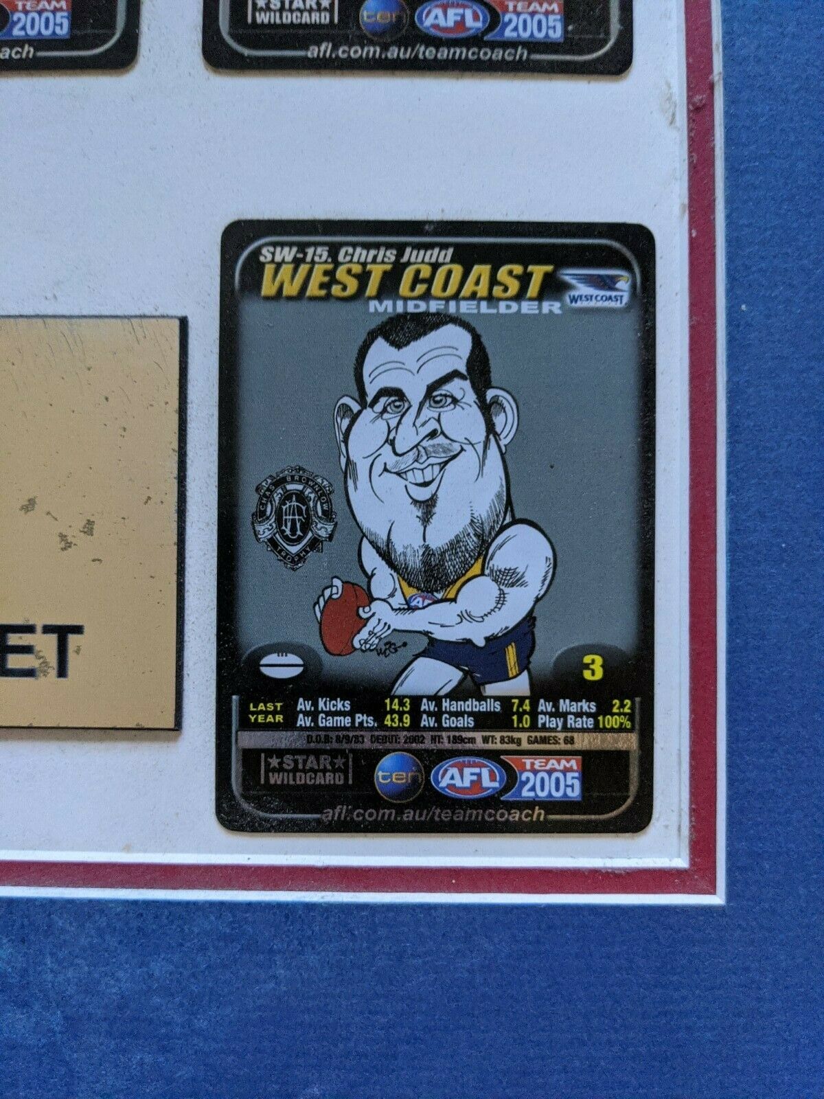2005 Star Wildcard Set On Board Including Chris Judd Trophy Wildcard Matt Lloyd - Image 7